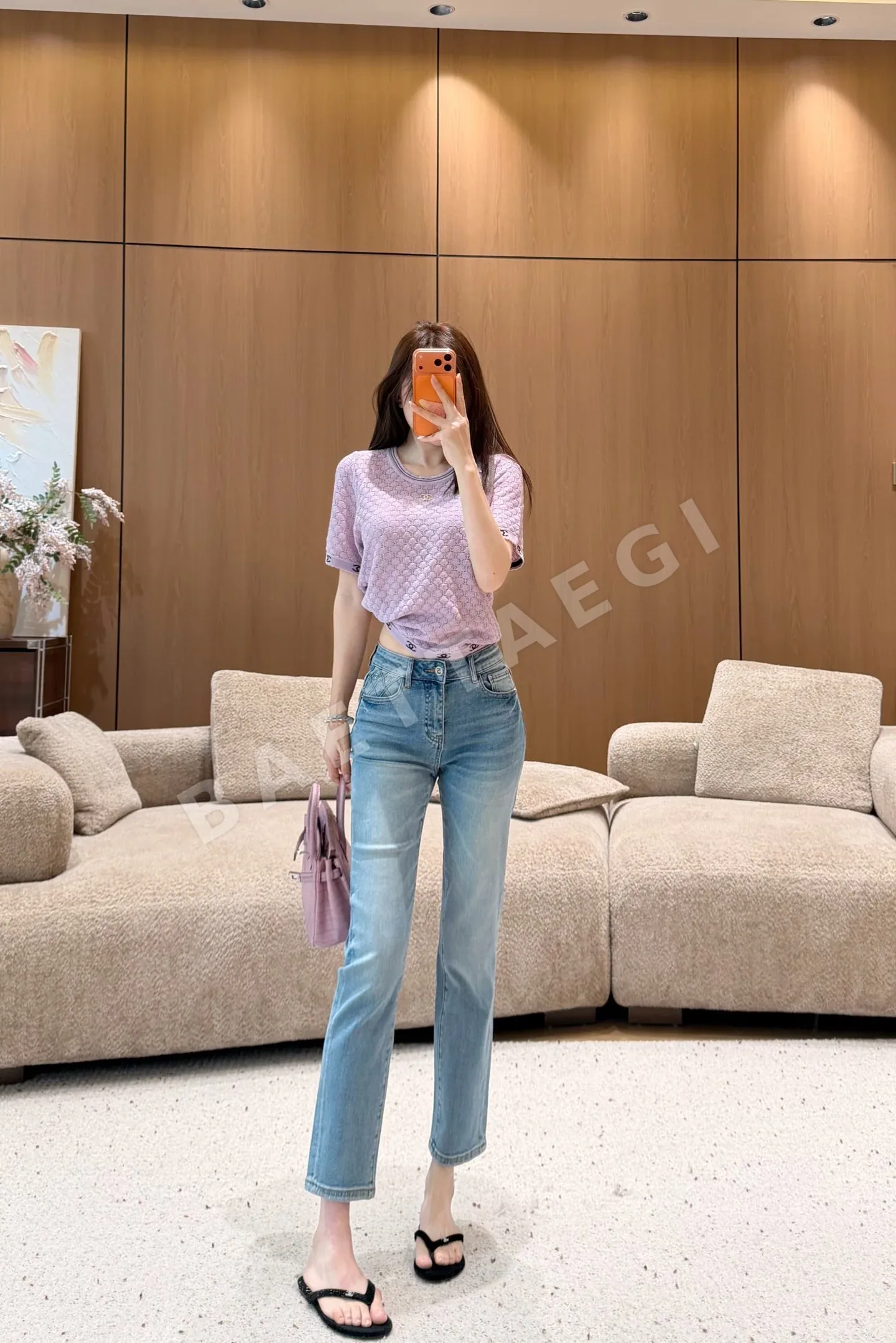 샤넬 여성 반팔 티셔츠 상세 이미지 1