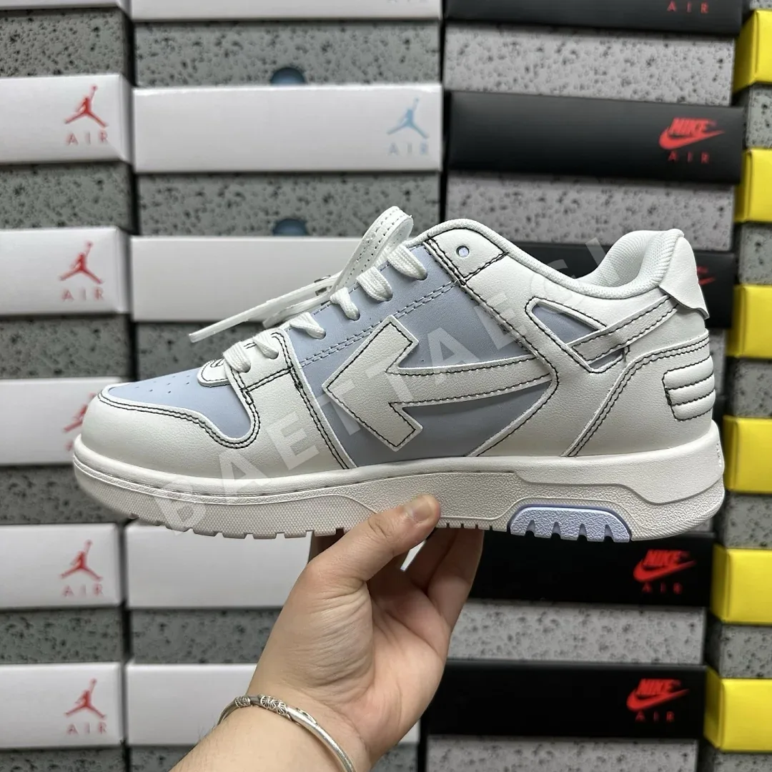 오프화이트 아웃 오브 오피스 OOO 로우 탑스 화이트 블루 202484 Off White Out Of Office OOO Low Tops 상세 이미지 3