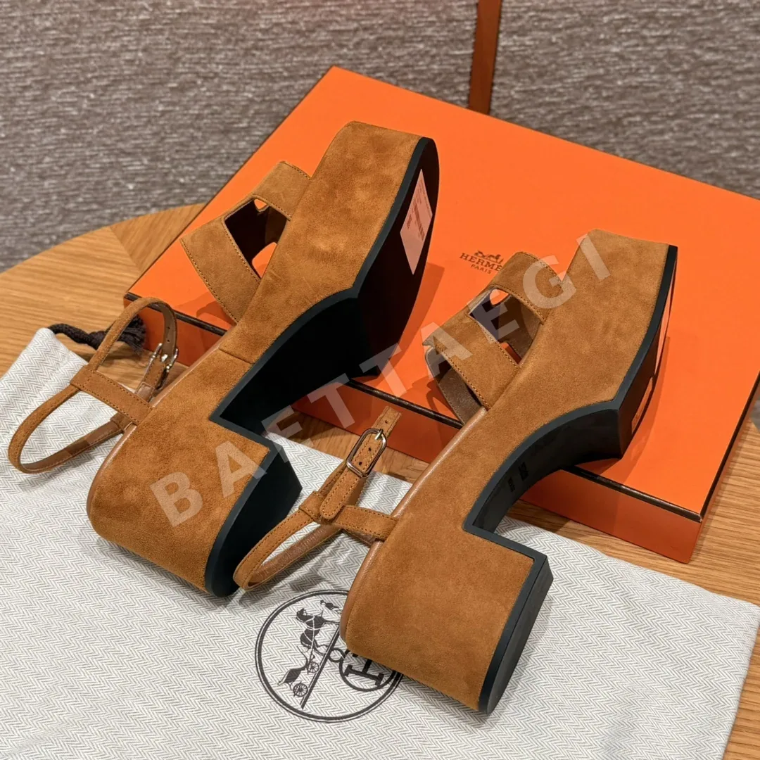 에르메스 잼30 샌들 Natural Suede 상세 이미지 4