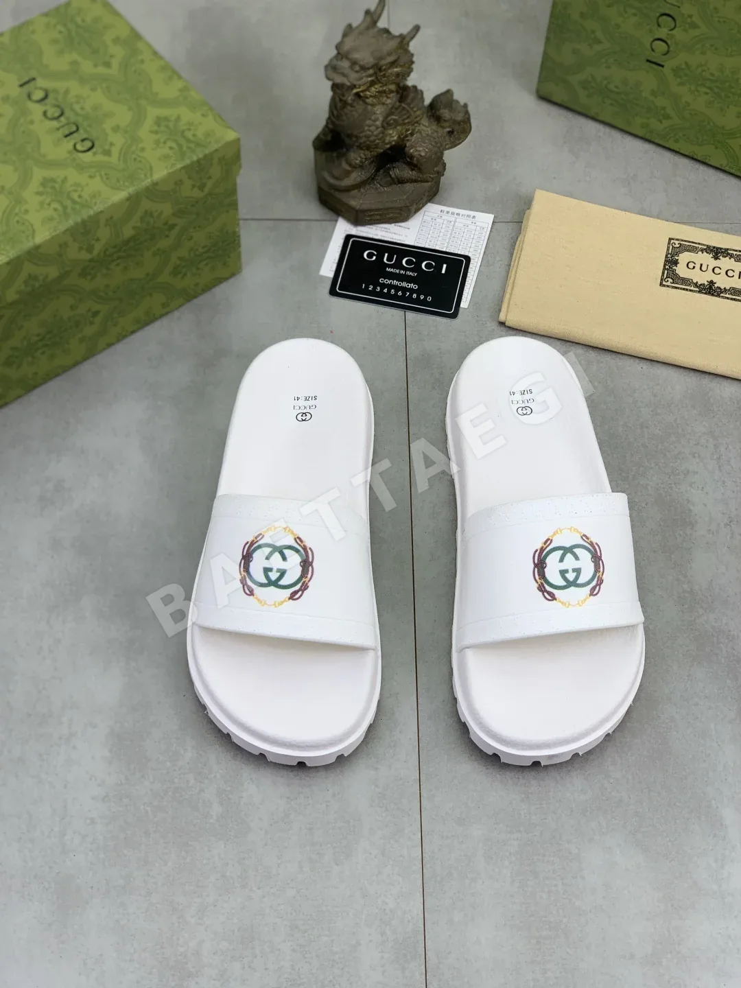 구찌 더블 G 콤비네이션 슬리퍼 상세 이미지 2
