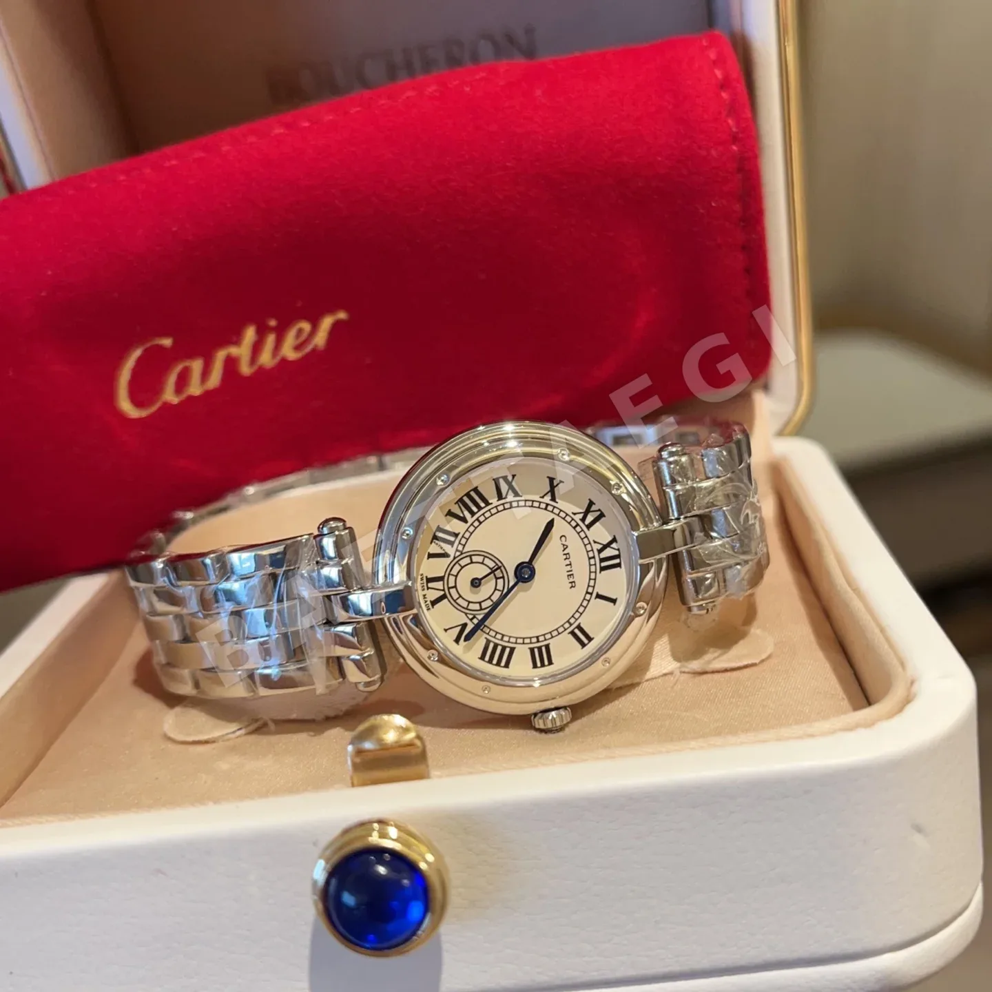 까르띠에 시계 사파이어 글라스 레플리카 42824 Cartier 상세 이미지 3