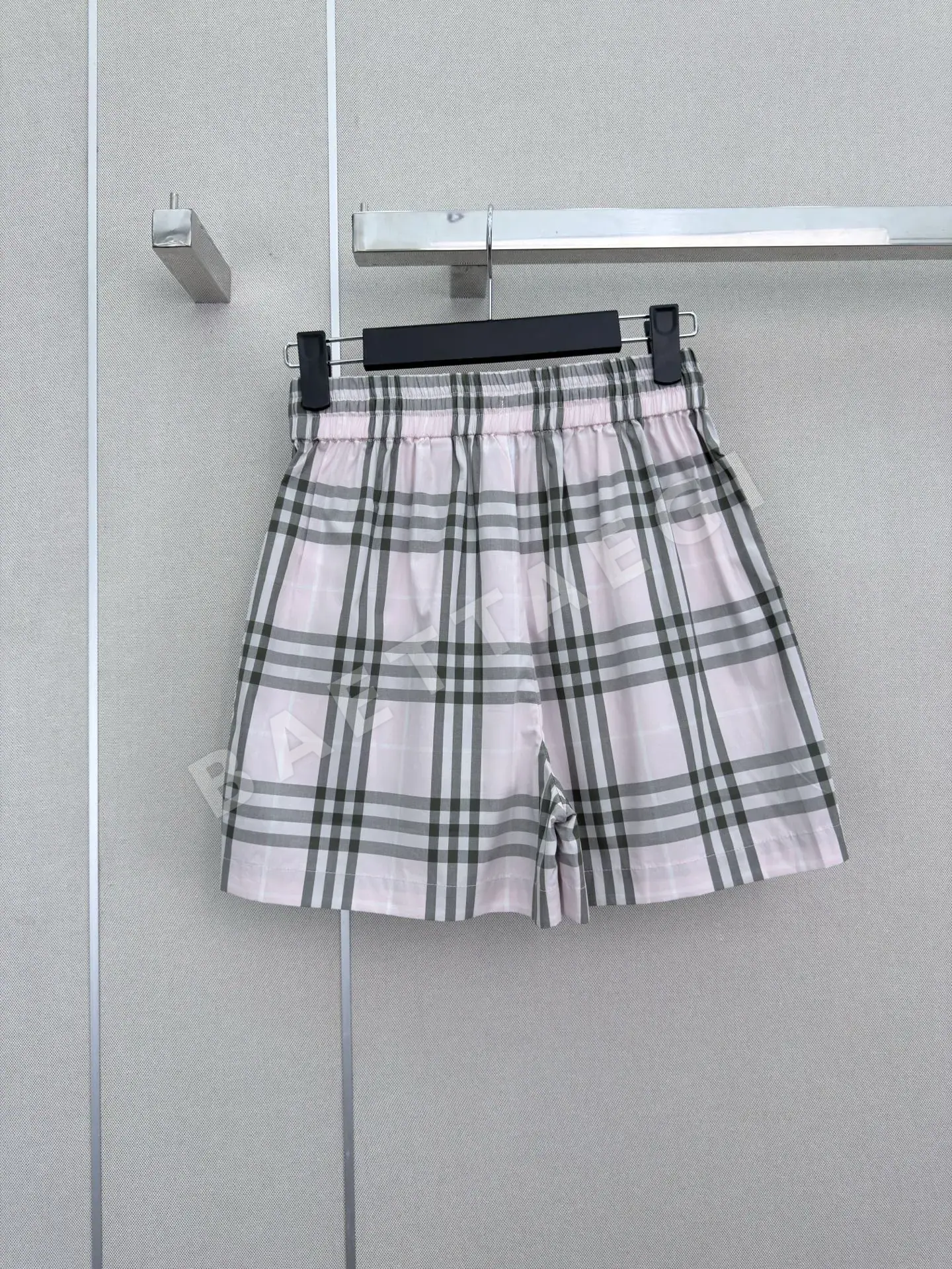 버버리 체크 고무 허리 반바지 상세 이미지 8