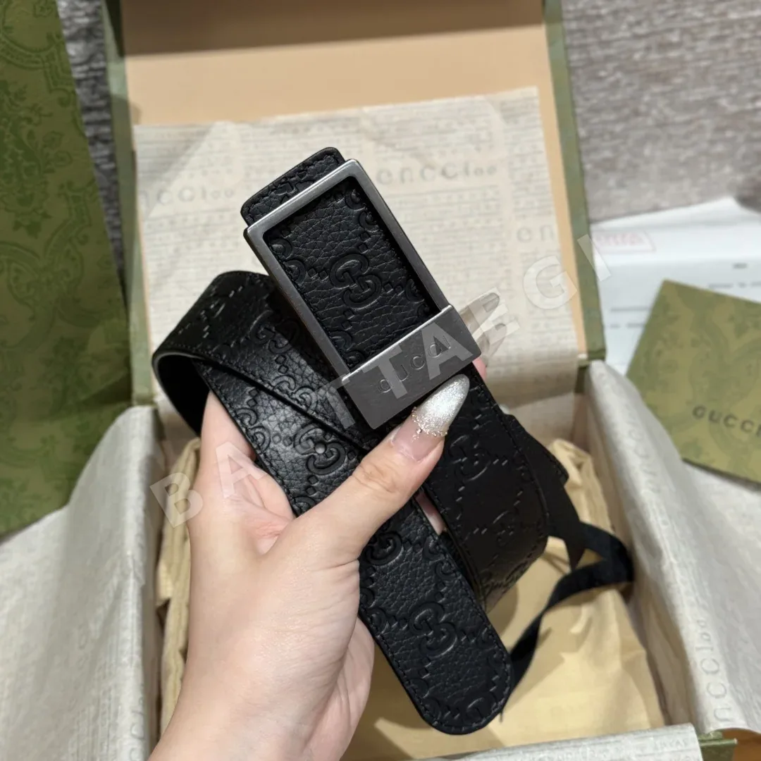 구찌 GG 패턴 리버시블 가죽 벨트 상세 이미지 2