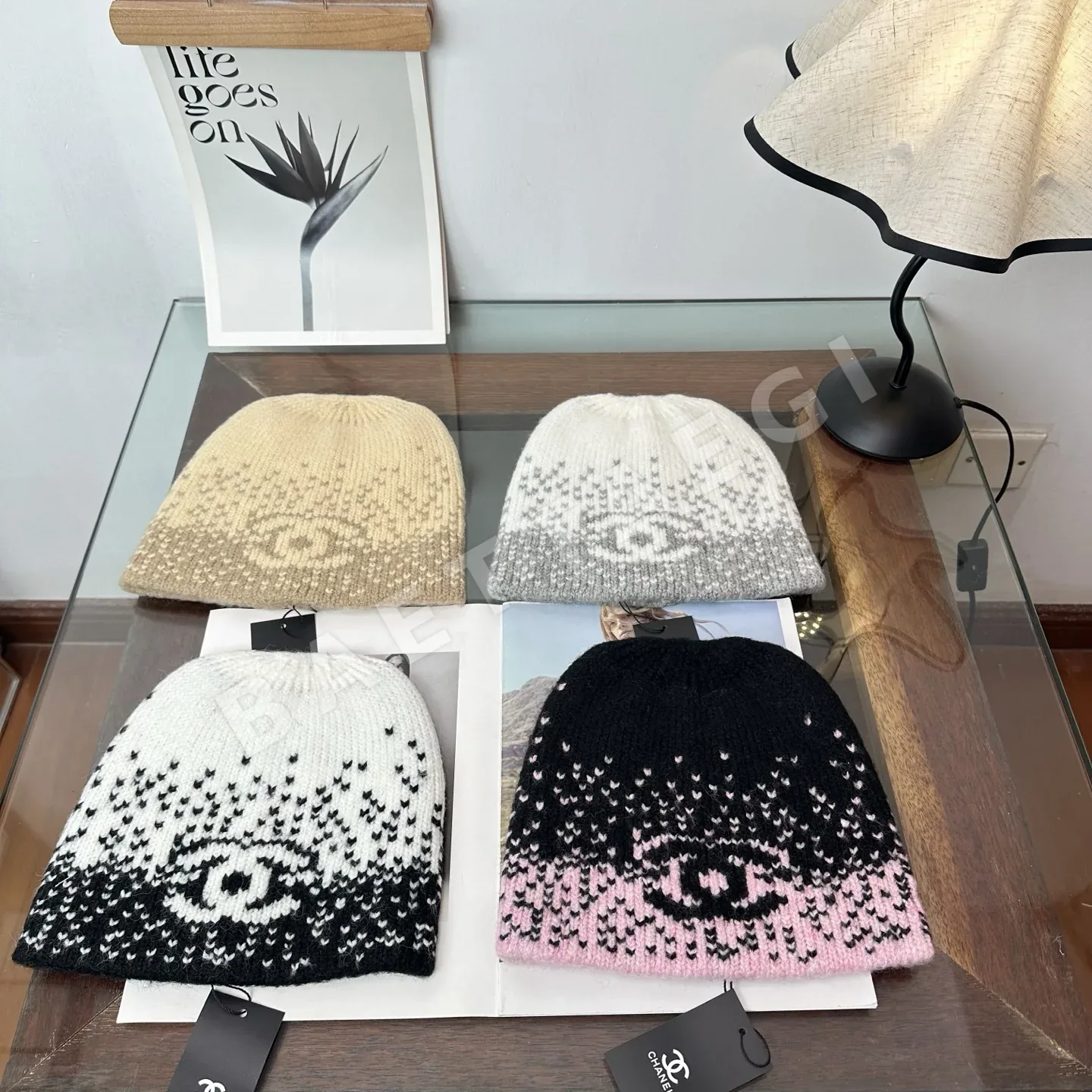 샤넬 니트 비니 모자 185570