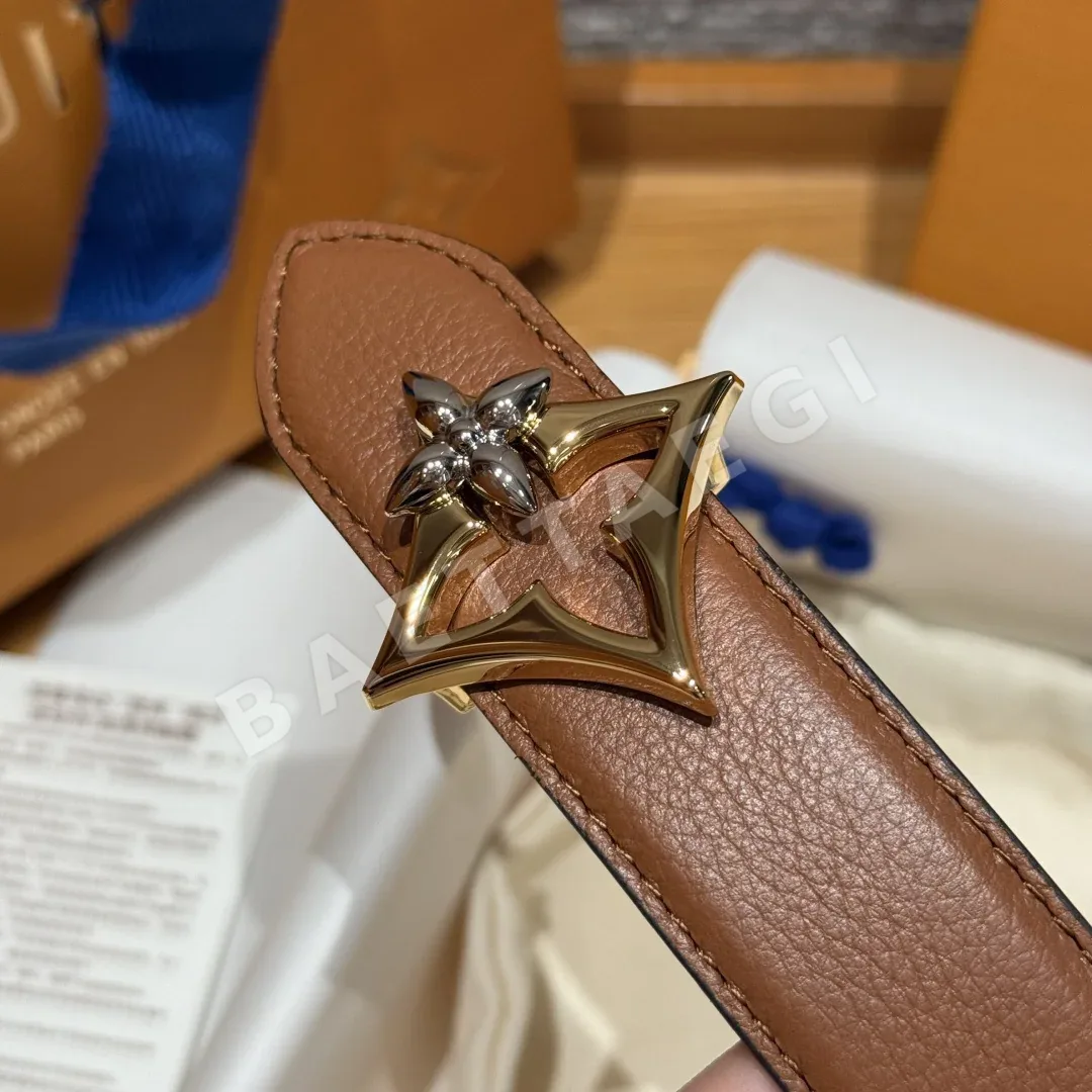 루이비통 플라워그램 라운드 30mm 리버시블 벨트 상세 이미지 6