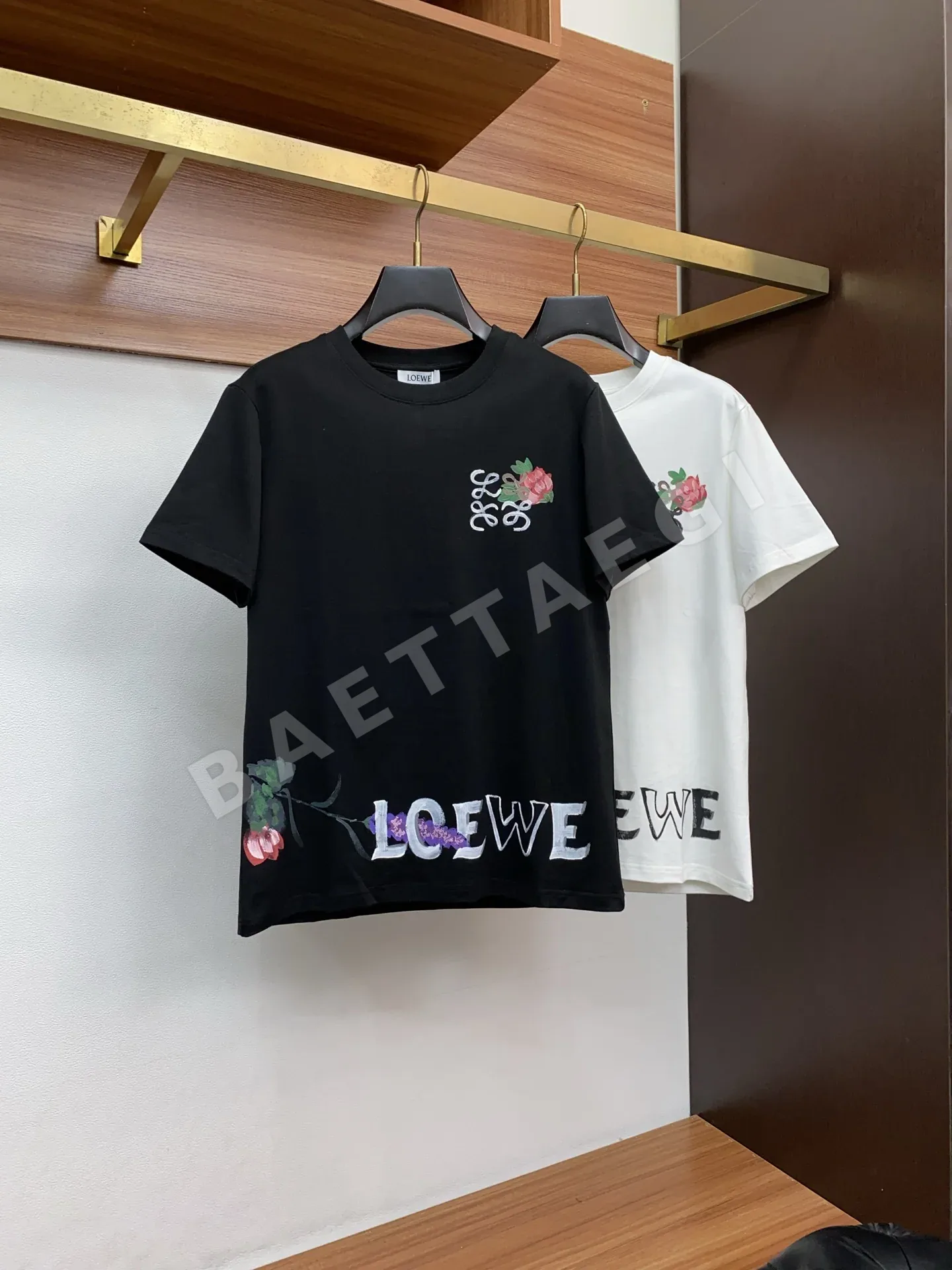 로에베 크루넥 코튼 반팔 티셔츠 상세 이미지 9
