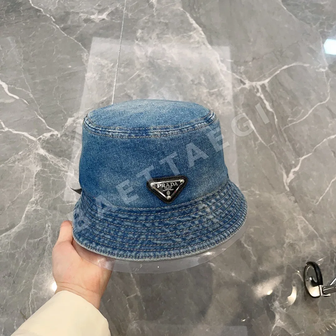 프라다 타이다이 데님 버킷 햇 상세 이미지 6