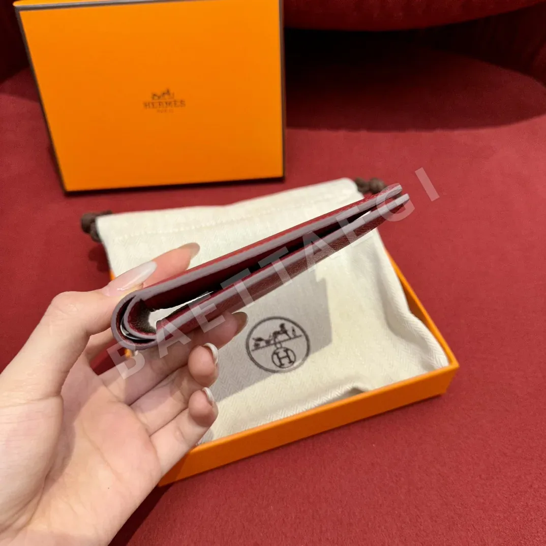 에르메스 엡솜 야자수 무늬 짧은 지갑 상세 이미지 3