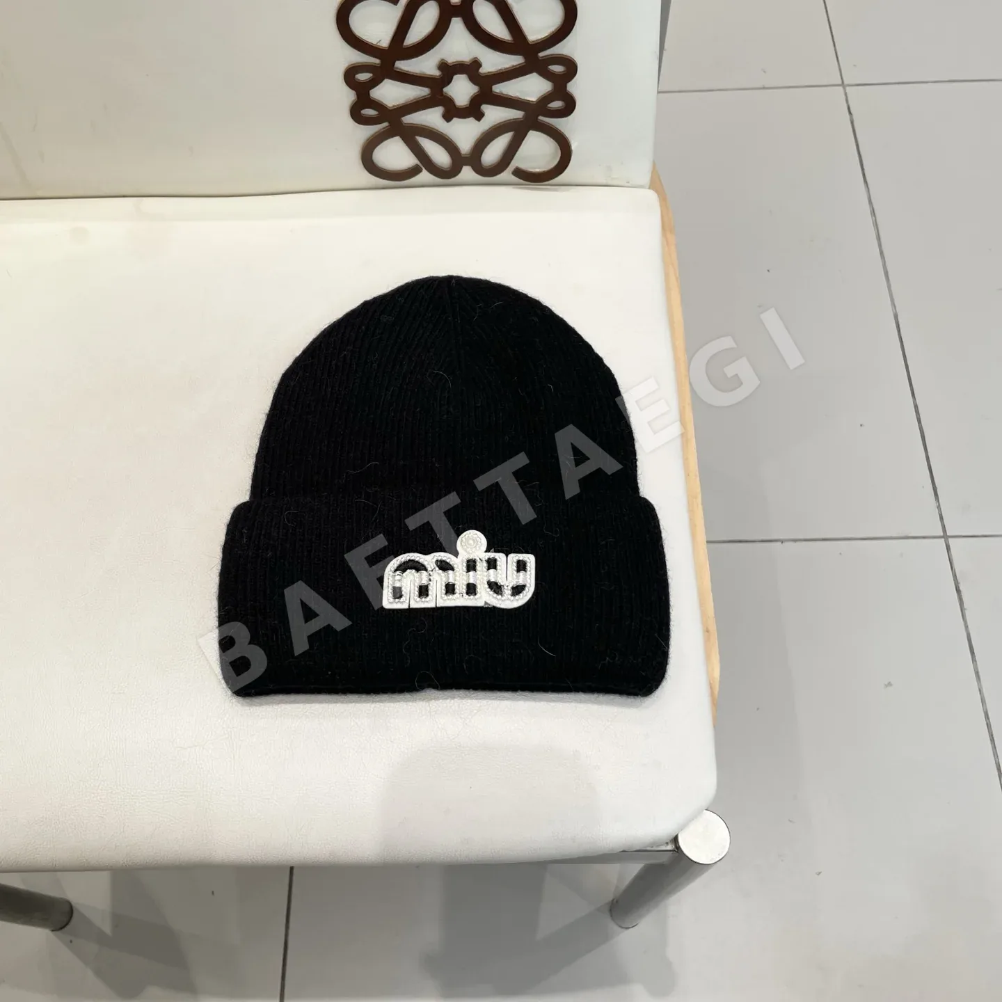 미우미우 토끼털 울 비니 모자 185758