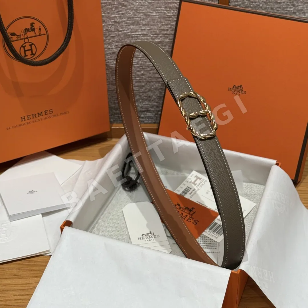 에르메스 마이용 토르소르드 양면 가죽 벨트 상세 이미지 4