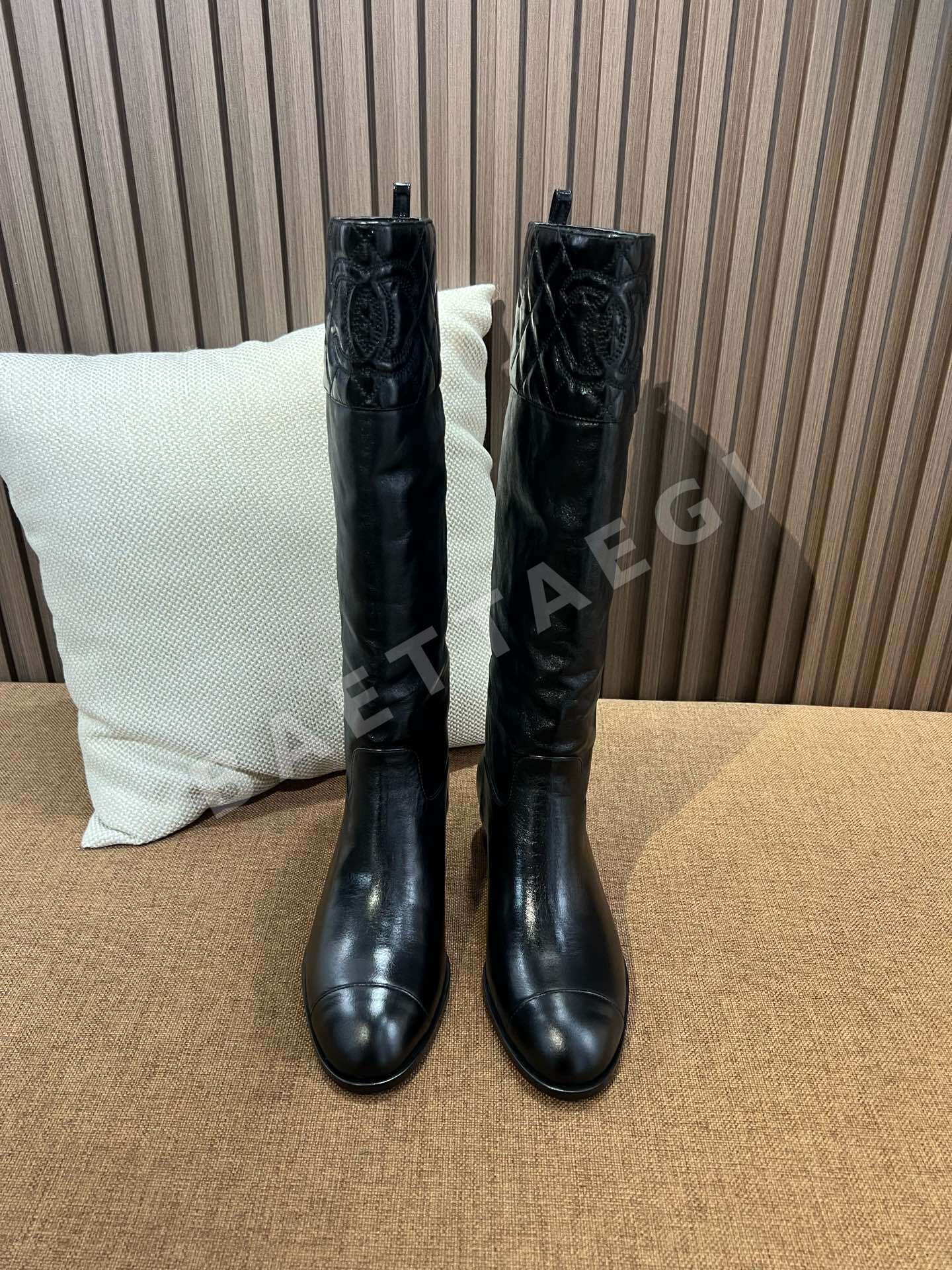 샤넬 부츠 가죽 퀼팅 패턴 187150