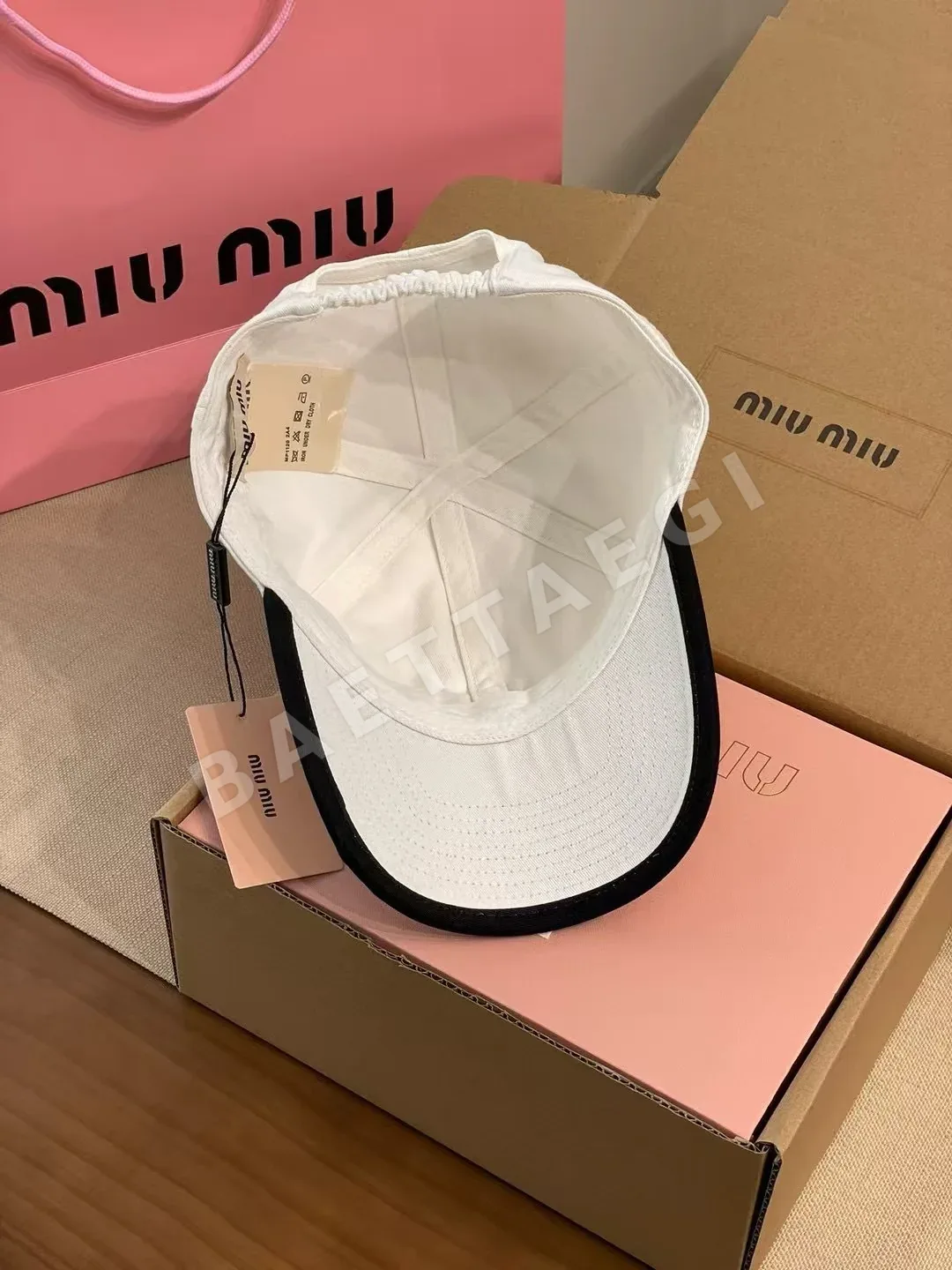 미우미우 자수 베이스볼 캡 상세 이미지 6