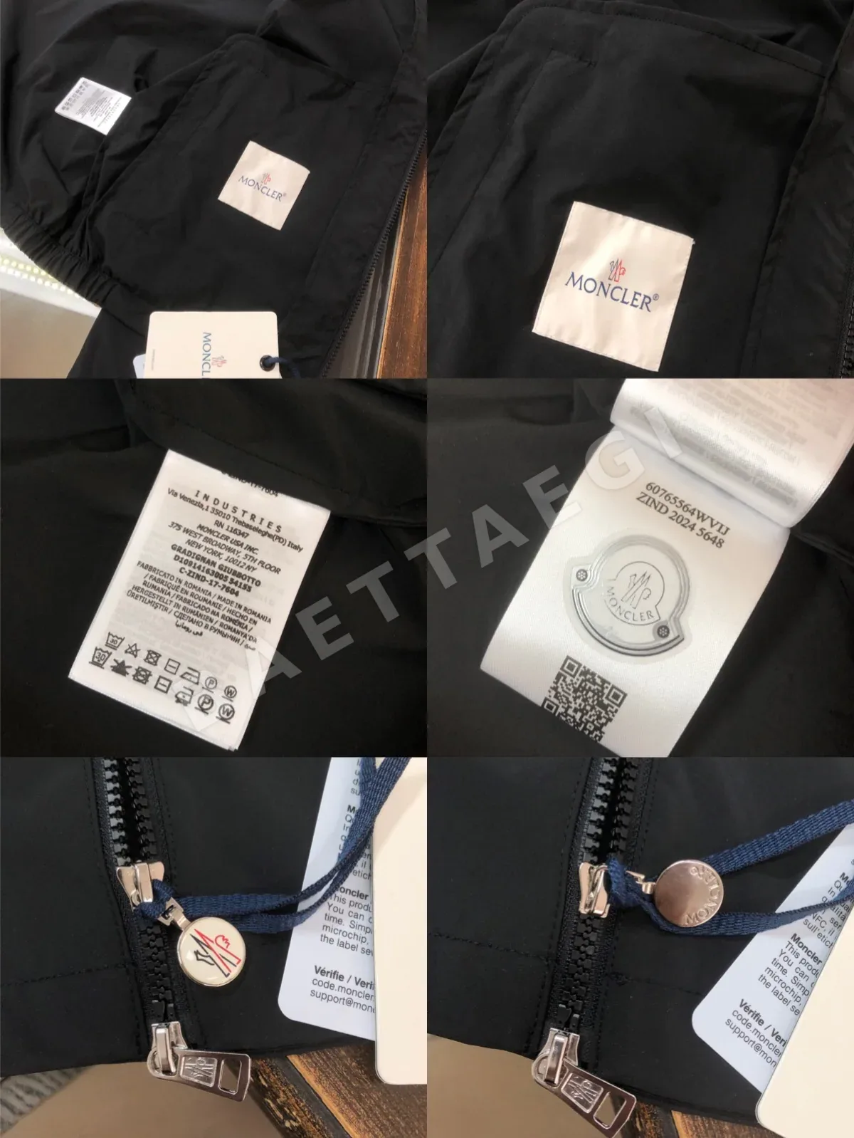 몽클레르 트리콜로르 스트라이프 남성 트렌치 자켓 상세 이미지 8