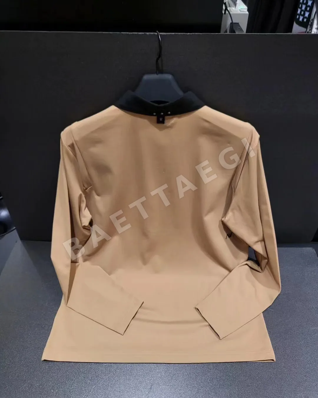 어뉴골프 남성 봄가을용 긴소매 카라 셔츠 상세 이미지 3