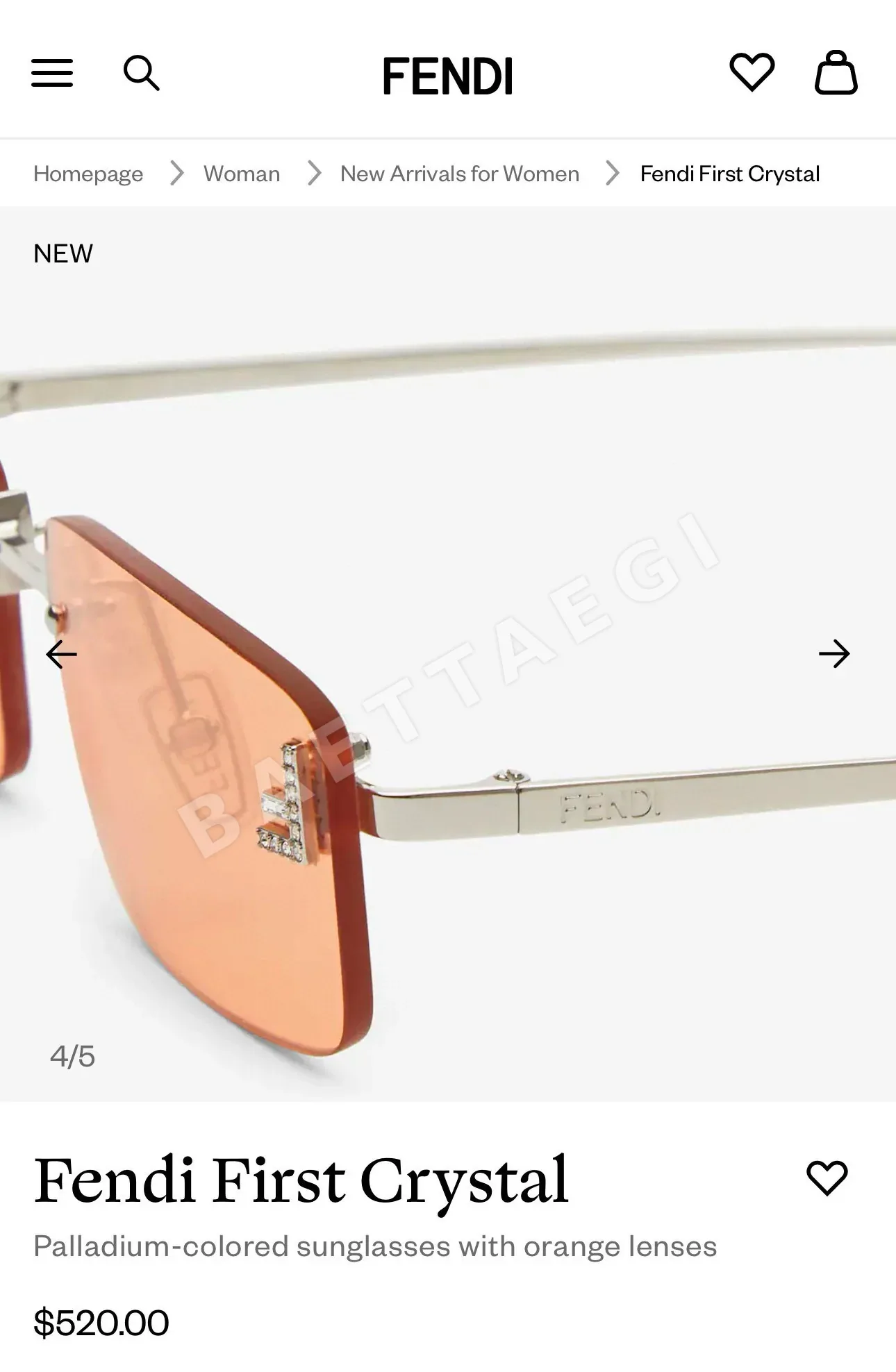 펜디 선글라스 74272 Fendi Sunglasses 상세 이미지 4