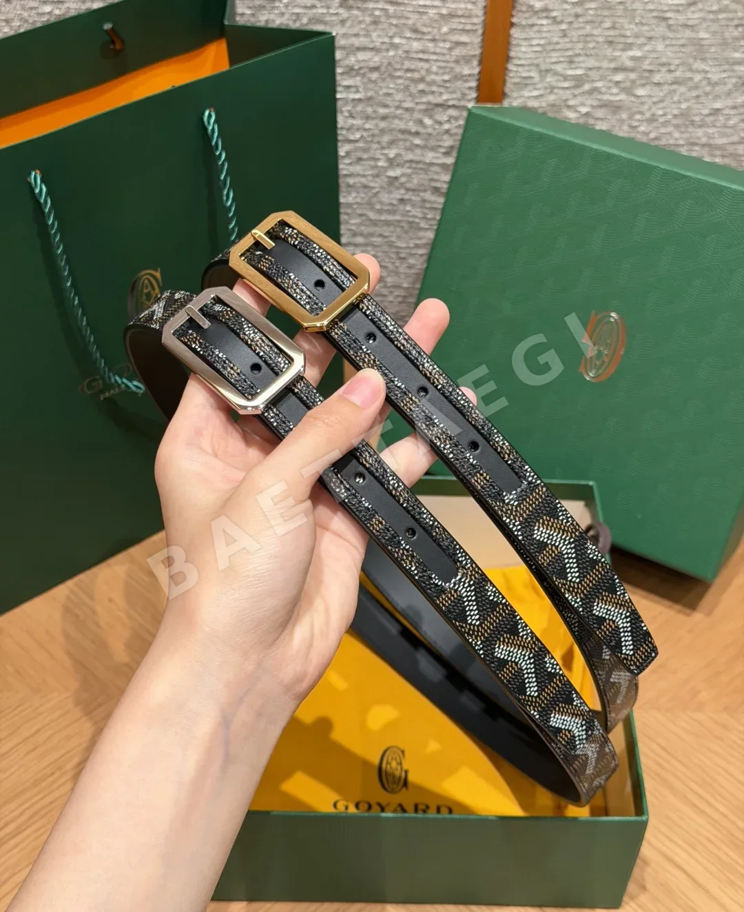 고야드 프레가트 20mm 가죽 벨트 상세 이미지 3