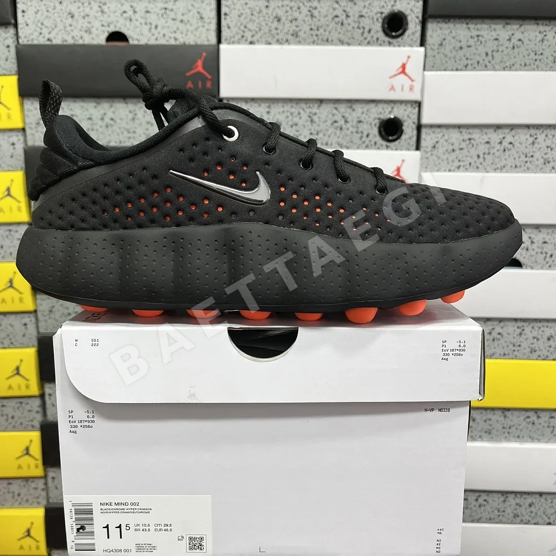나이키 [S2/TOP] 마인드 002 HQ4308-001 201494 Nike Mind 002 Black Hyper Crimson