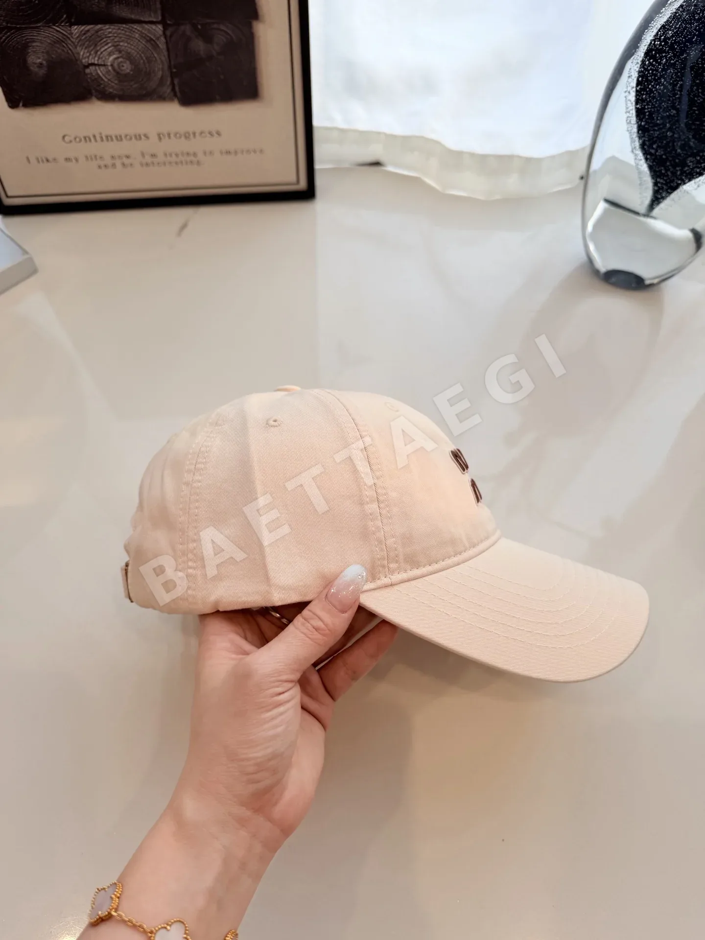 미우미우 마카롱 컬러 코튼 야구모자 상세 이미지 6