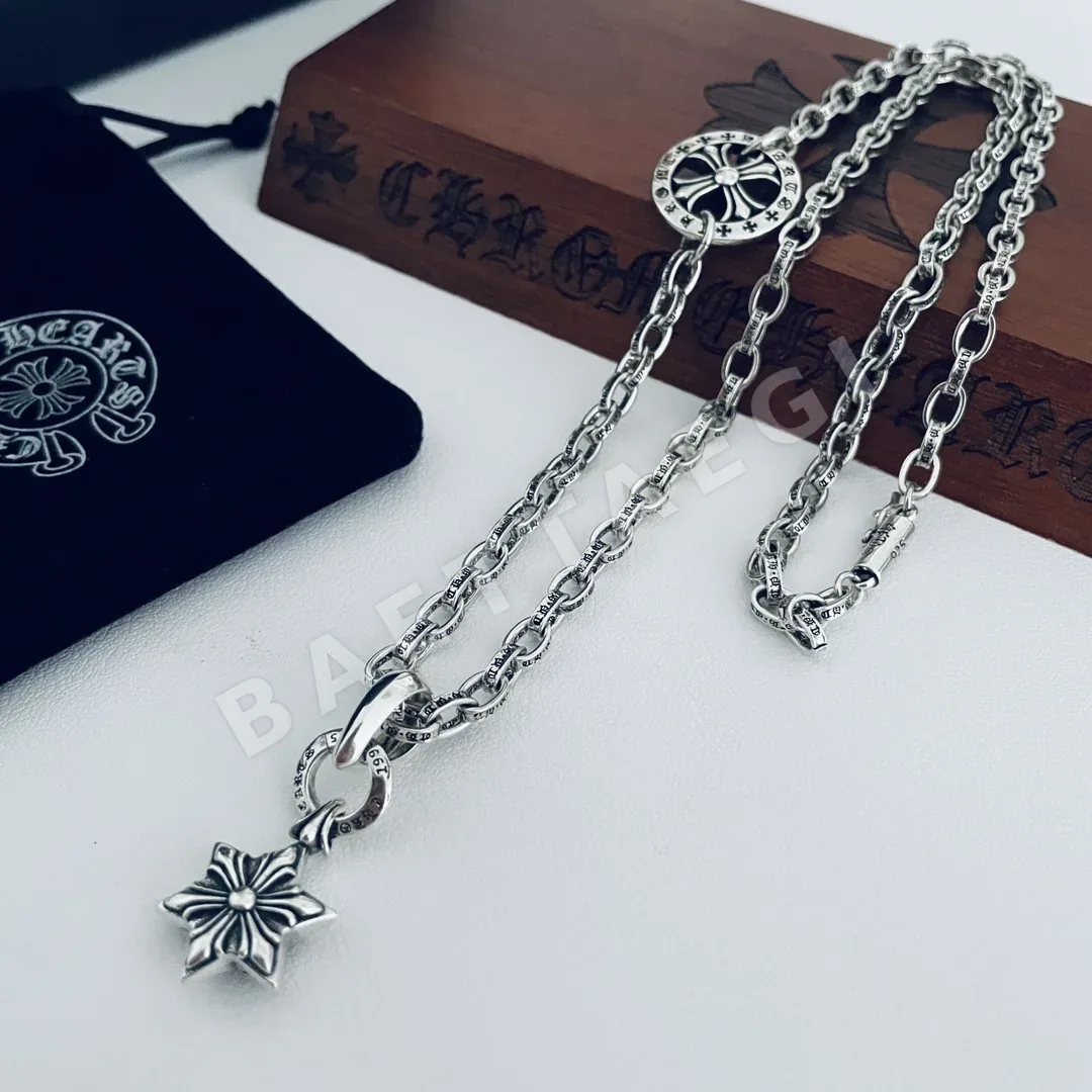 크롬하츠 육각형 스타 펜던트 목걸이 상세 이미지 3