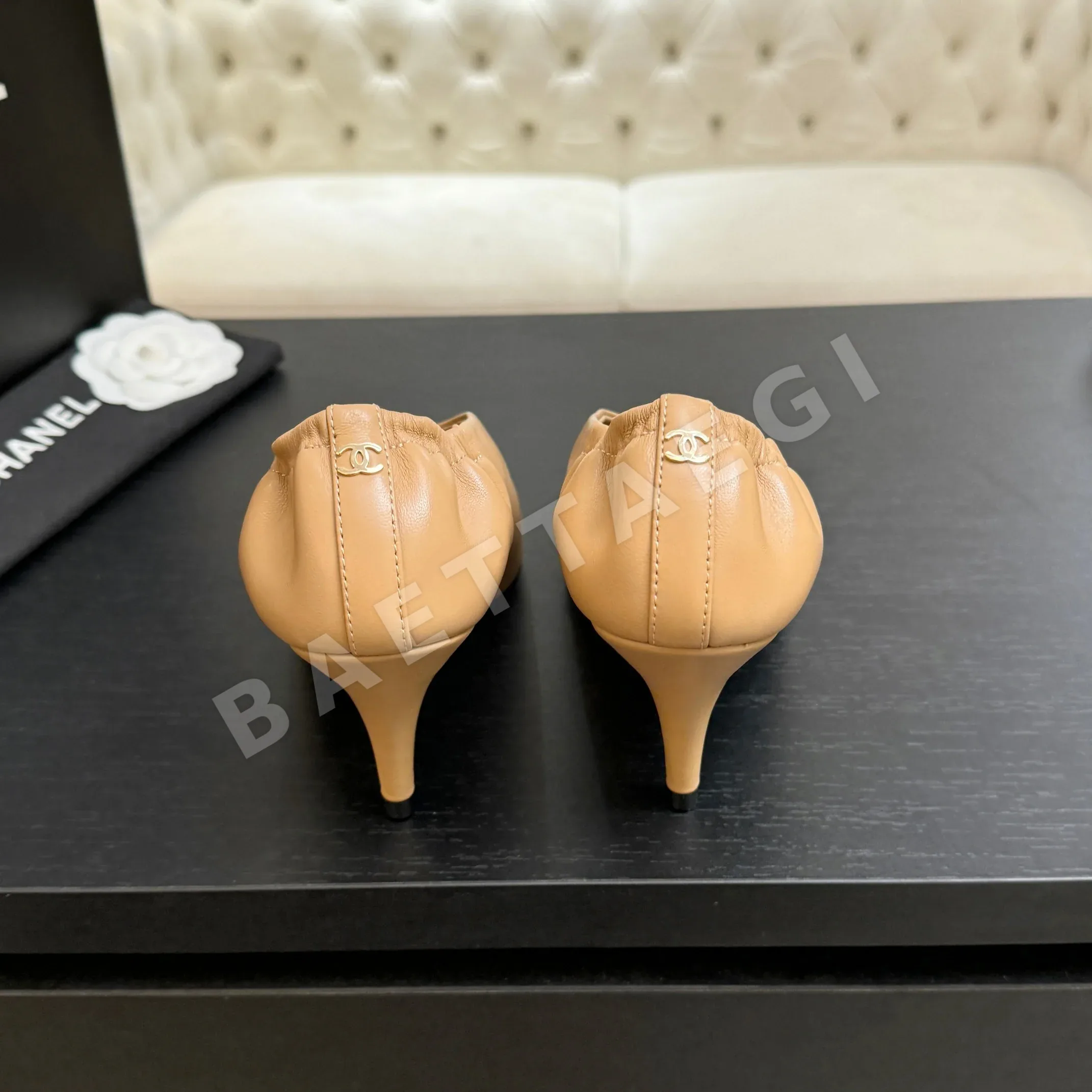 샤넬 와인 글라스 메리제인 슈즈 상세 이미지 8