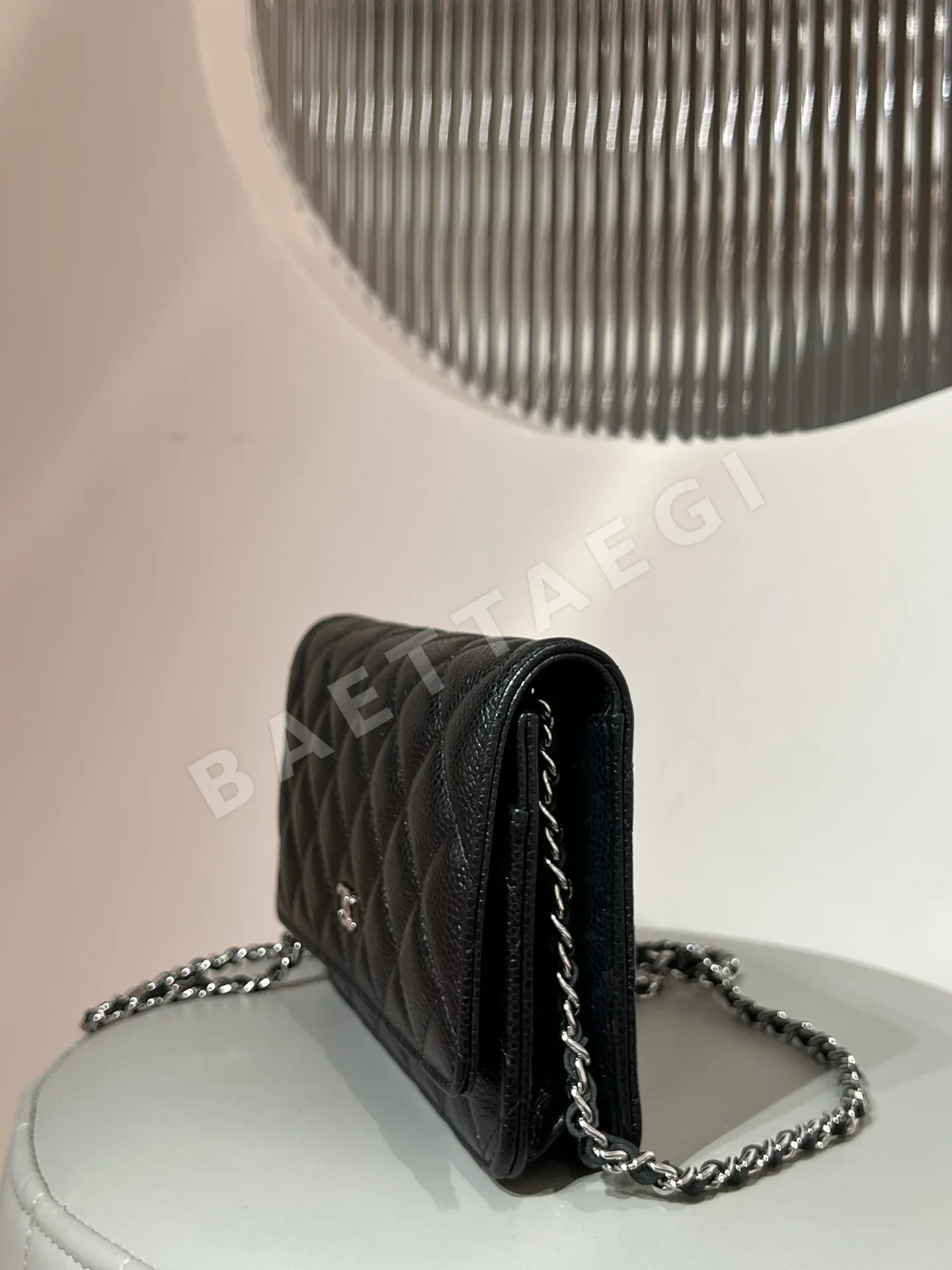 샤넬 지존 리치 패턴 블랙 실버 버클 가방 상세 이미지 5