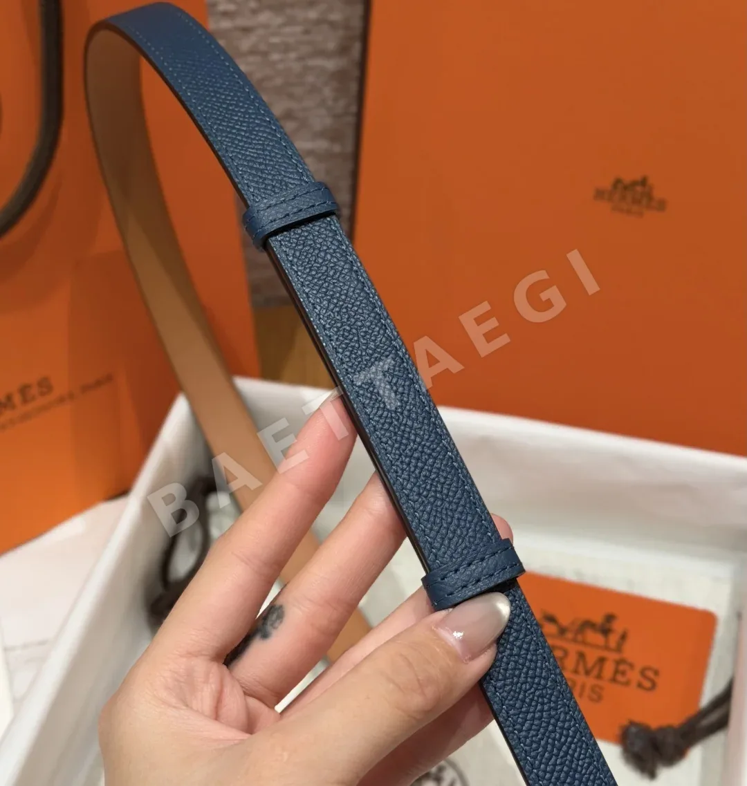 에르메스 켈리 팔라듐 버클 헌터 가죽 벨트 상세 이미지 8