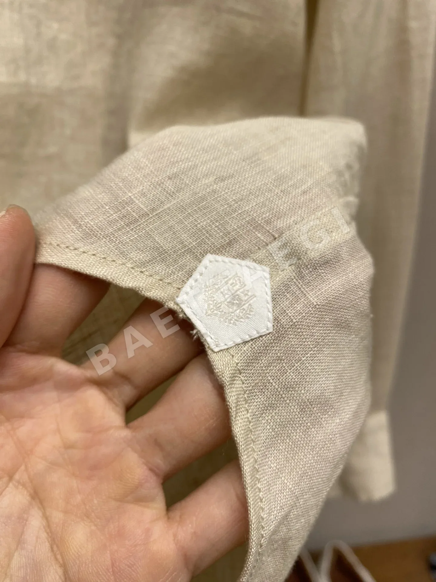 로로피아나 린넨 긴팔 셔츠 남성용 상세 이미지 7