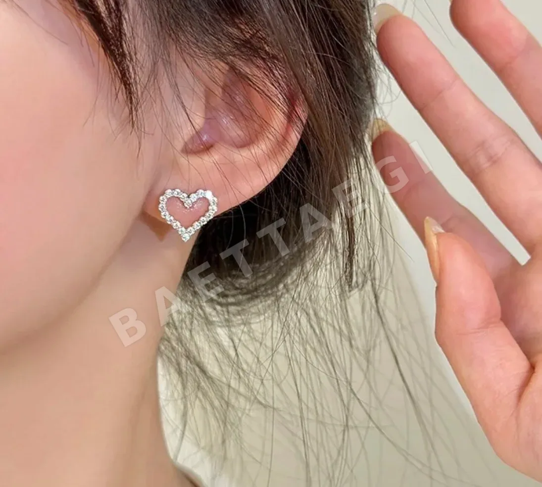 티파니 하트 지르콘 귀걸이 상세 이미지 2