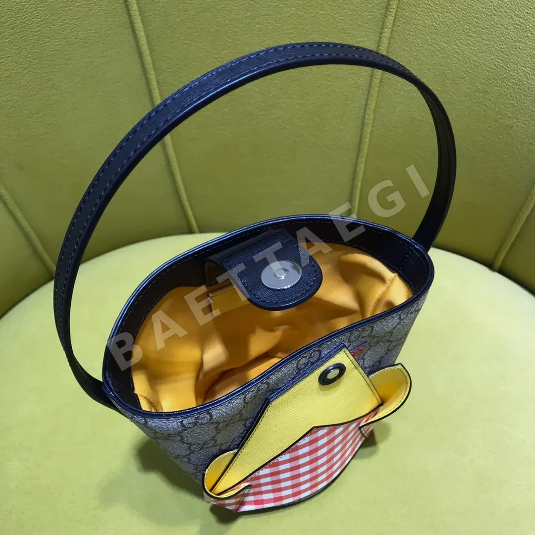 구찌 작은 노란 병아리 토트 가방 상세 이미지 7