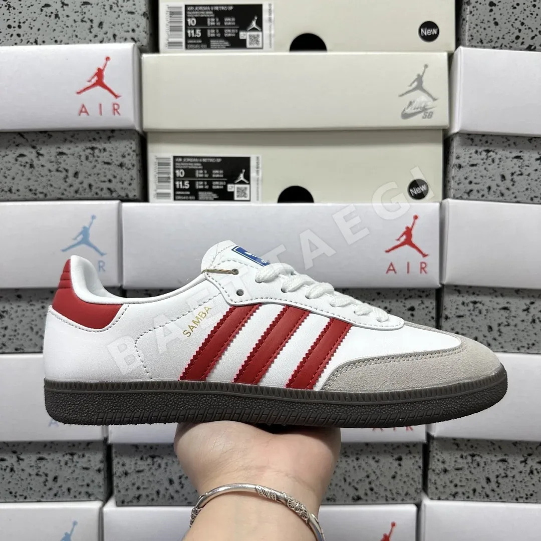 아디다스 [WZ] 삼바 OG IG1025 200689 Adidas Samba OG White Better Scarlet 상세 이미지 7