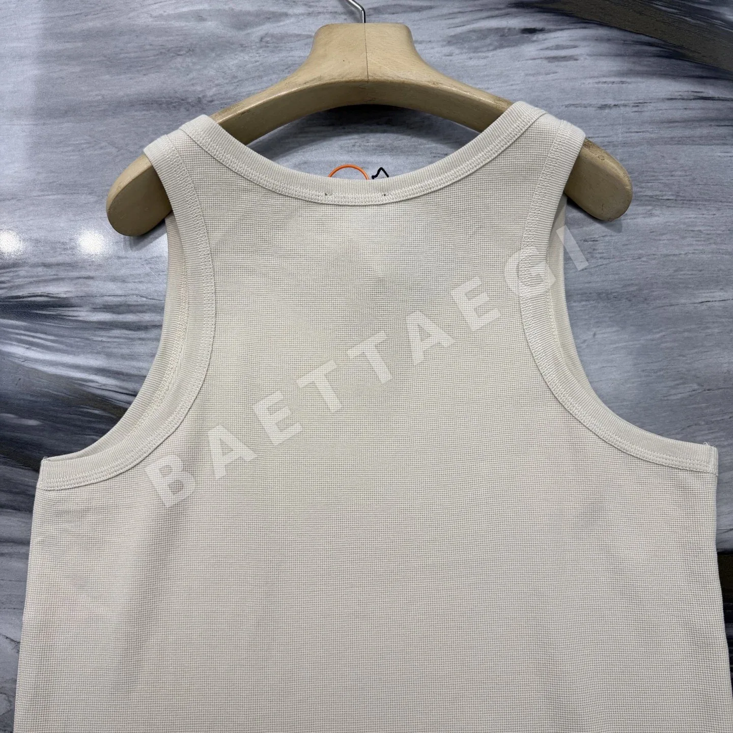 프라다 투명감 와플 원단 남성 반팔 티셔츠 상세 이미지 7