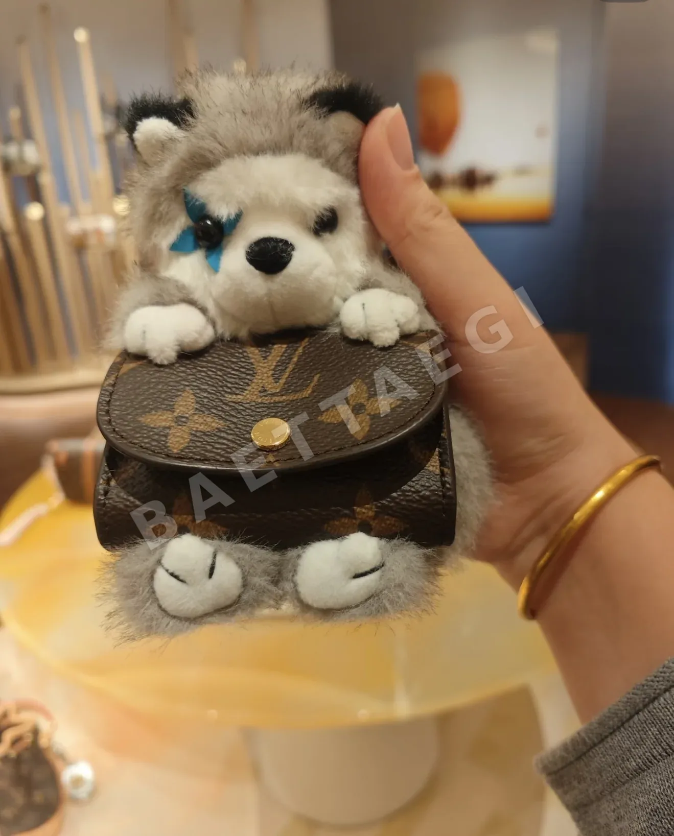루이비통 허스키 봉제 인형 키링 상세 이미지 6