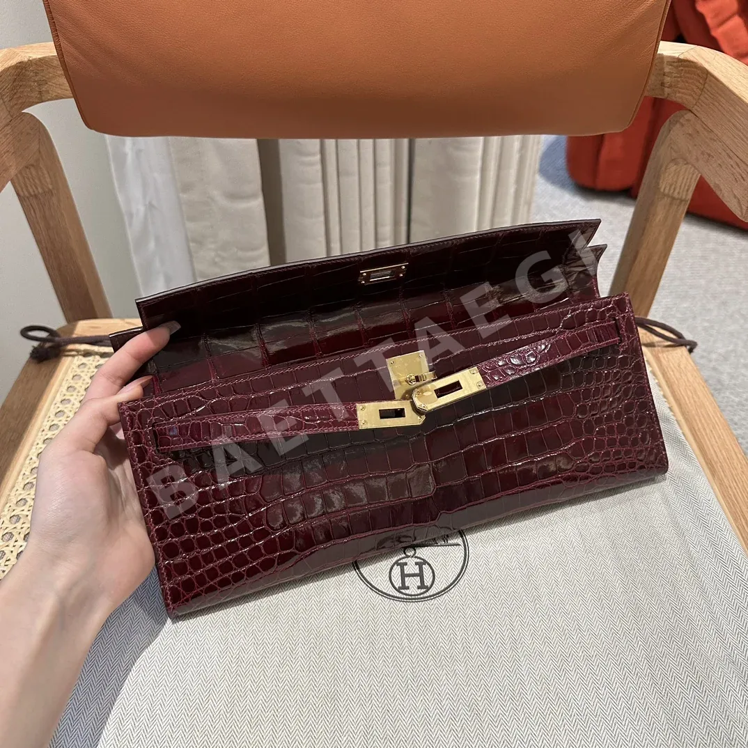 에르메스 켈리 보르도 가죽 가방 192881