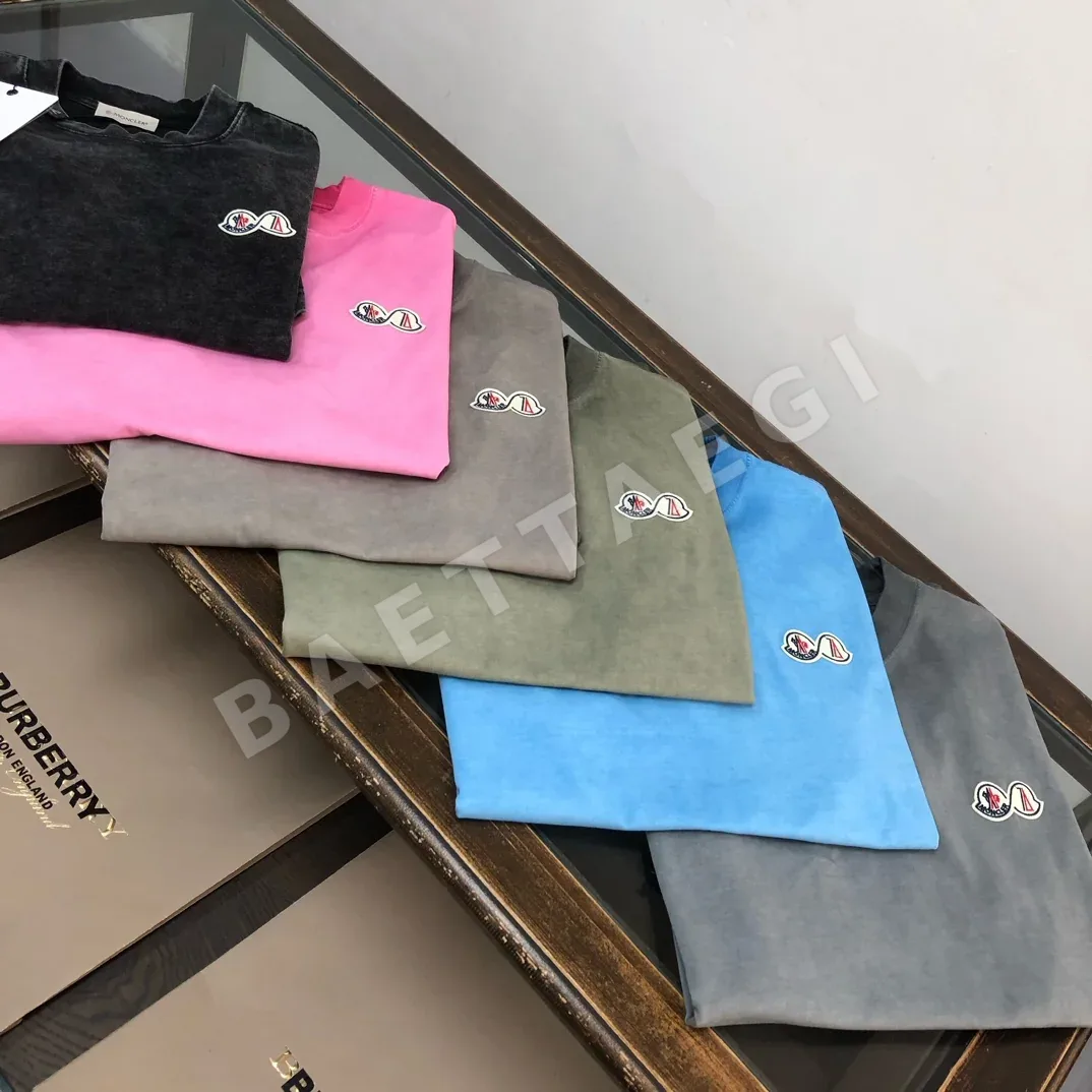 몽클레르 클래식 더블 로고 남성 반팔 티셔츠 상세 이미지 2