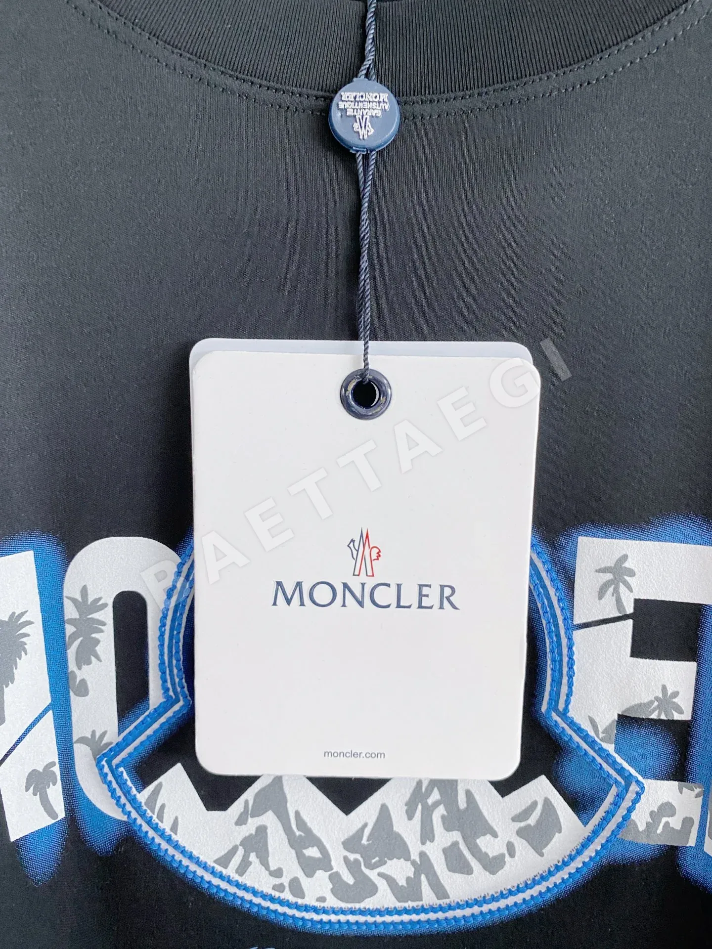 몽클레르 크루넥 반팔 티셔츠 남성용 상세 이미지 5