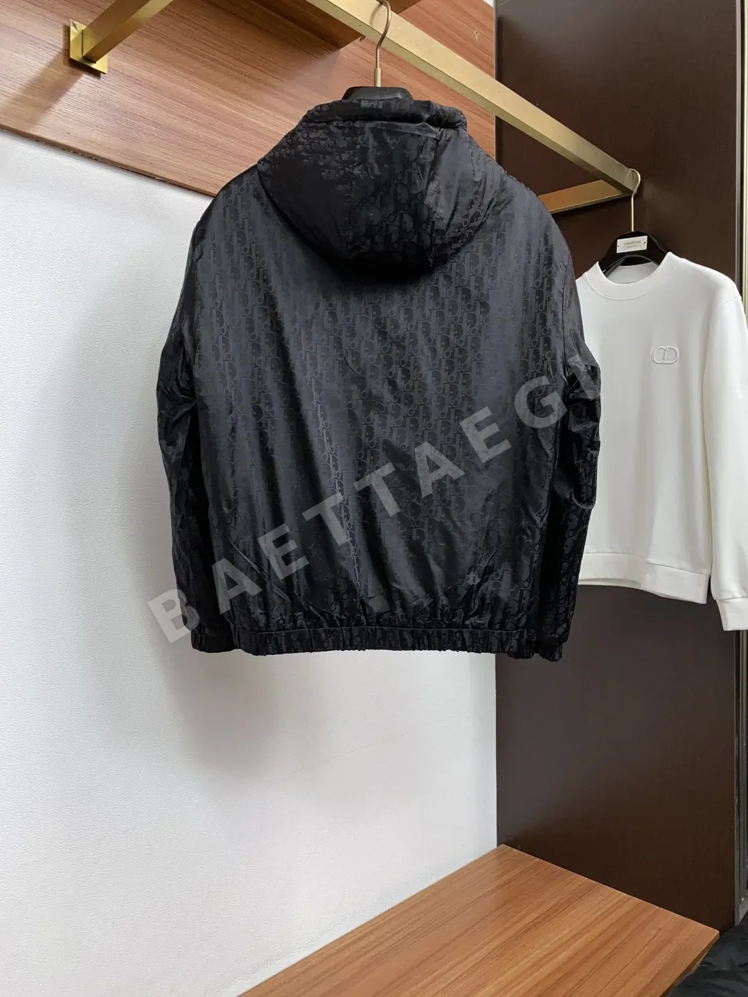 디올 리버시블 후드 코튼 자켓 상세 이미지 8