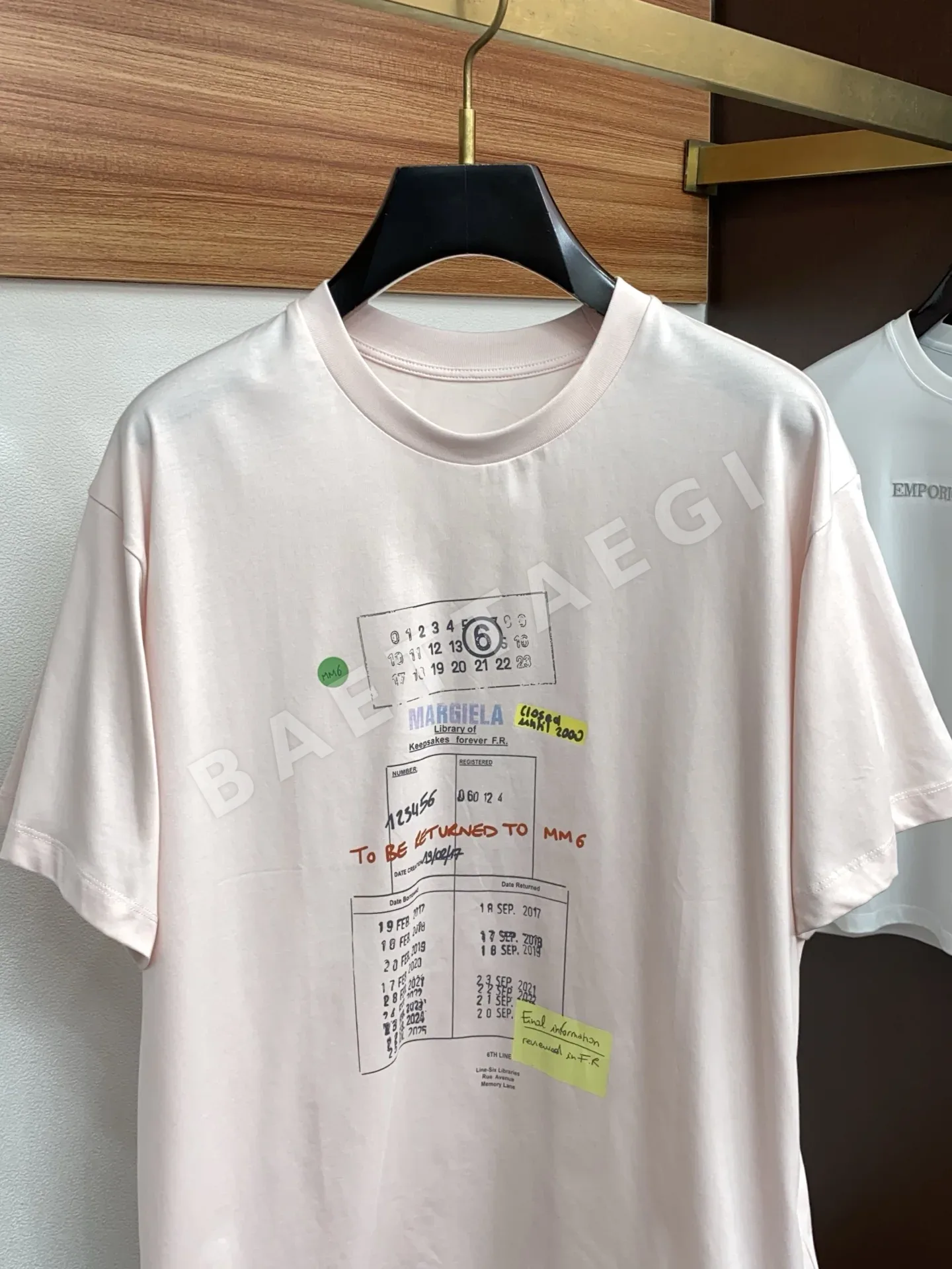 마르지엘라 남성 반팔 티셔츠 상세 이미지 2
