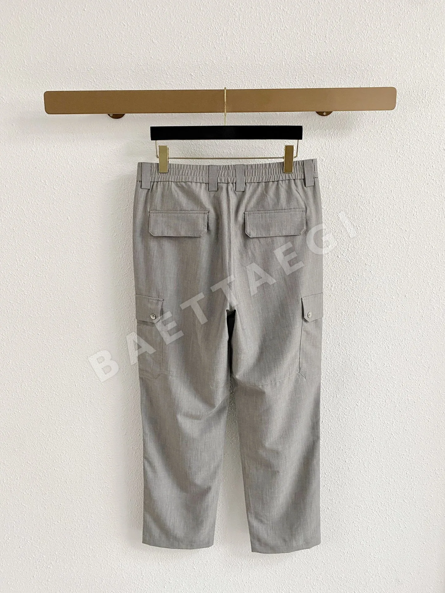 브루넬로쿠치넬리 천연 식물 섬유 남성 바지 상세 이미지 8