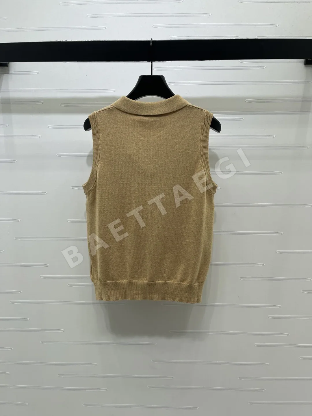 미우미우 나비 넥타이 니트 조끼 반팔 상세 이미지 8