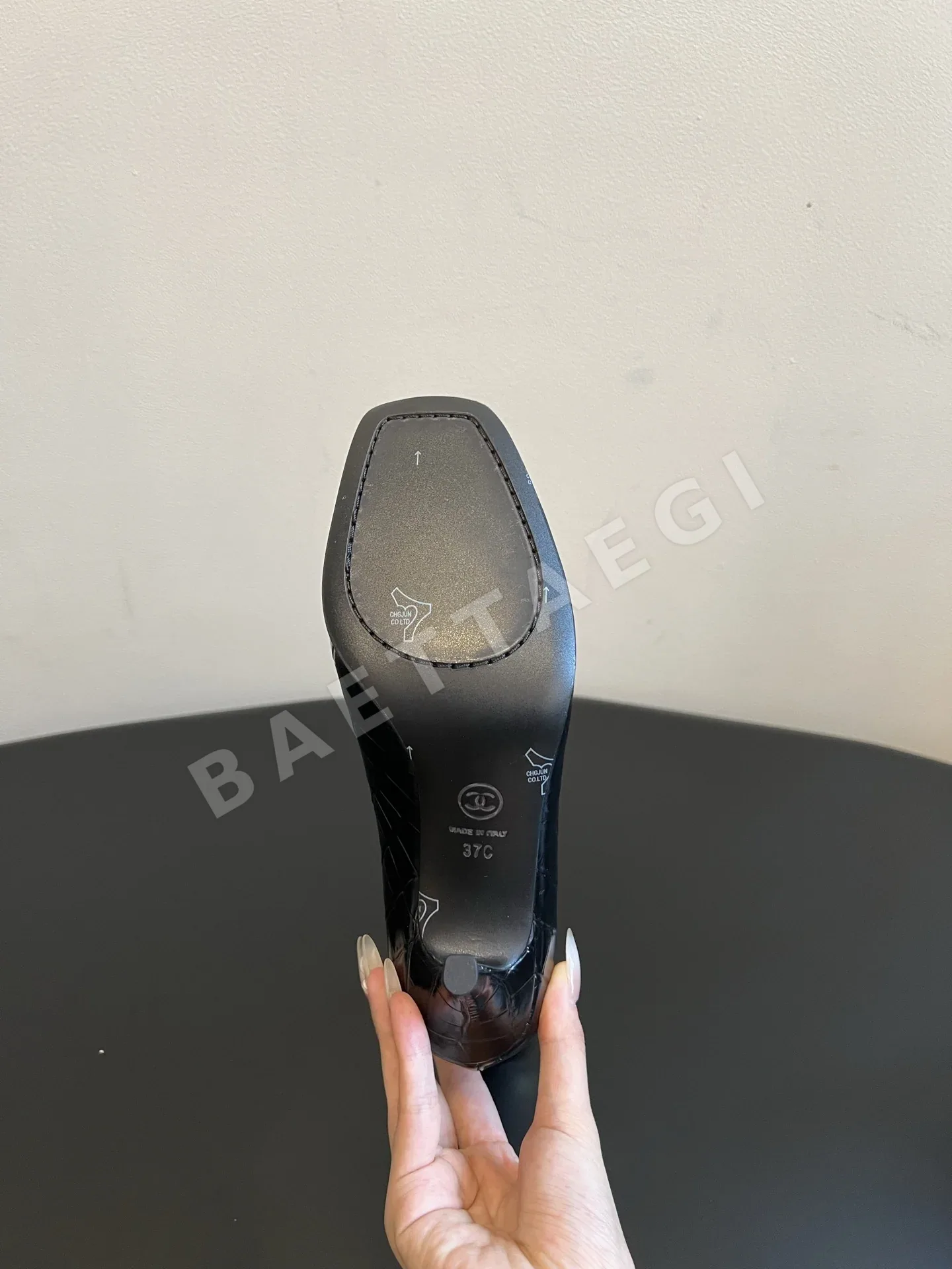 샤넬 부츠 패치워크 스퀘어 토 상세 이미지 6
