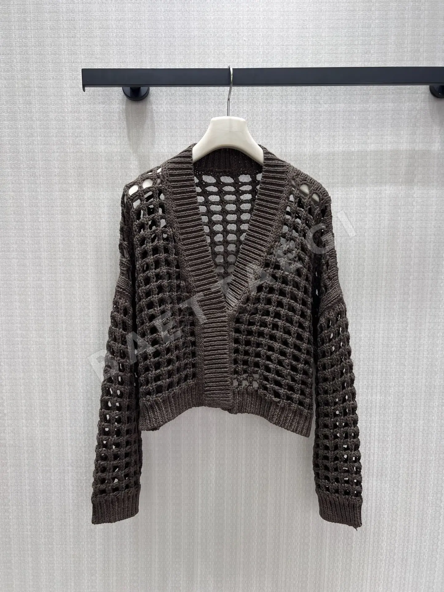 브루넬로쿠치넬리 화이트 메시 니트 가디건 198837