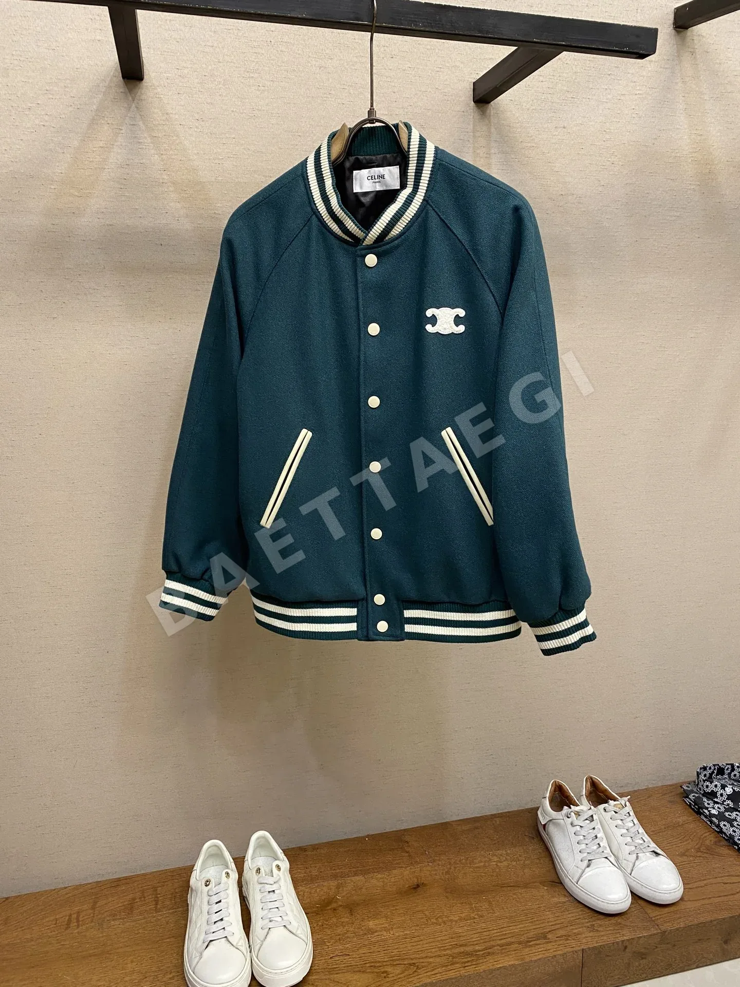 셀린느 울 베이스볼 자켓 186413