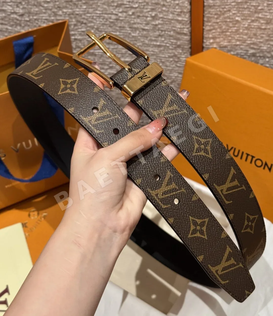 루이비통 피코탄 누프 모노그램 35mm 벨트 상세 이미지 5