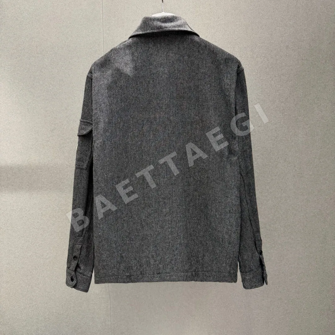 몽클레르 남성 헤링본 울 혼방 자켓 상세 이미지 2