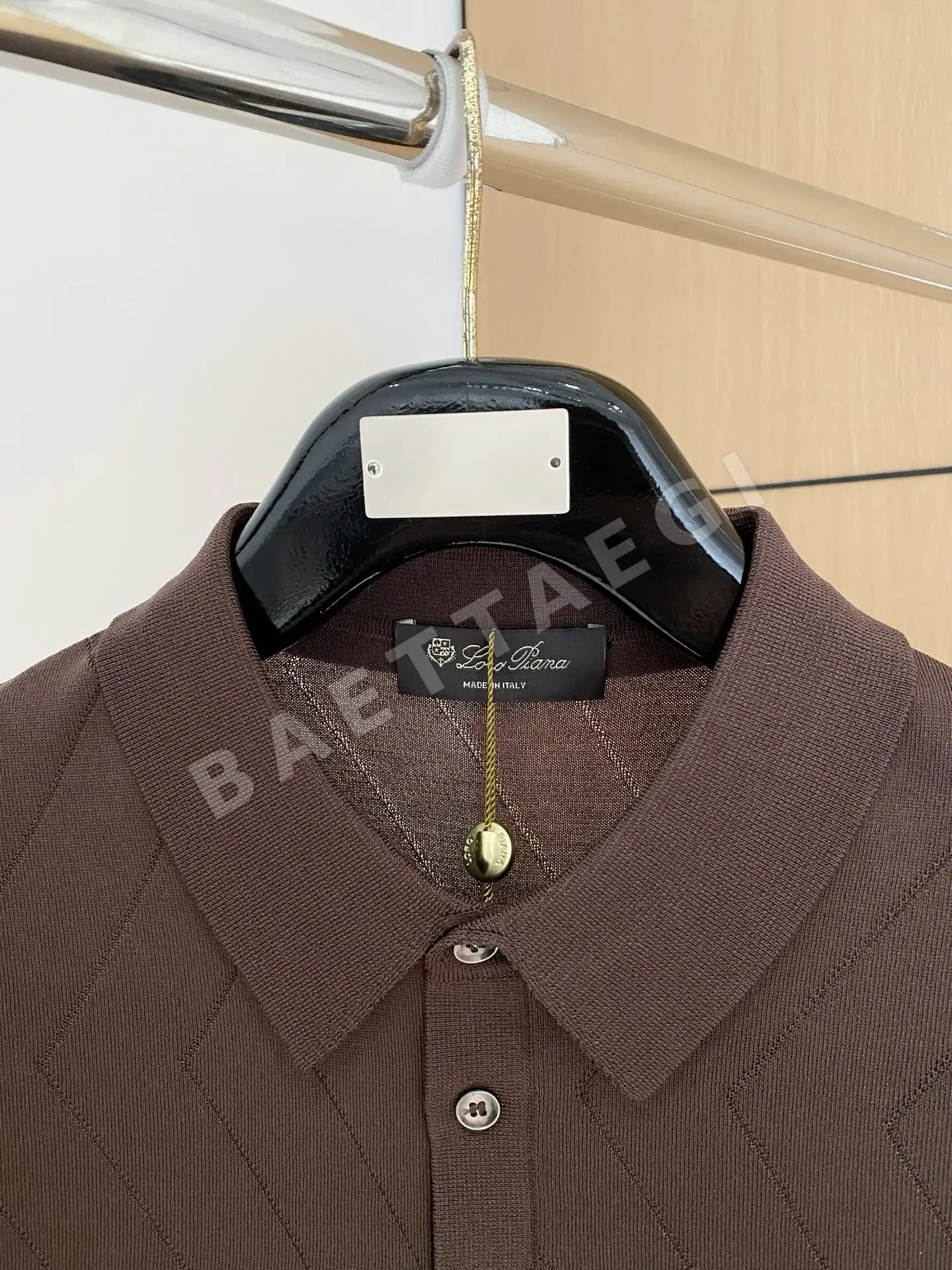 로로피아나 남성 린넨 반팔 티셔츠 상세 이미지 3