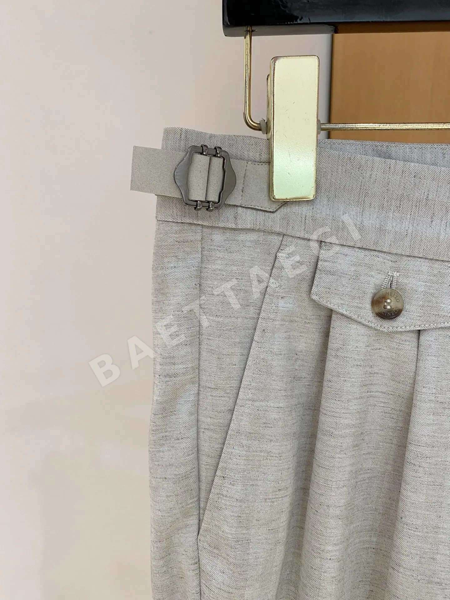브루넬로쿠치넬리 남성 린넨 바지 상세 이미지 4