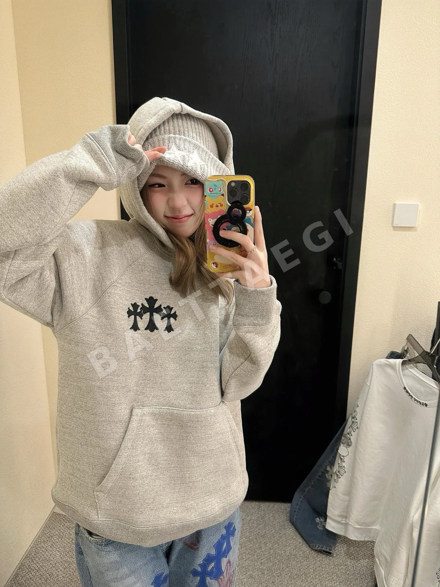 크롬하츠 로고 후드 남성 후드 상세 이미지 13
