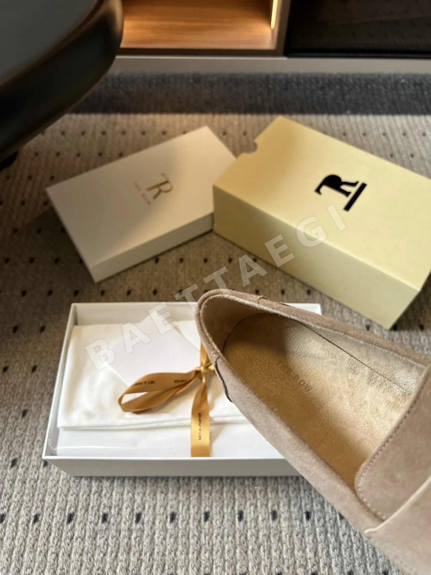 더로우 로퍼 폭넓은 스트라이프 장식 상세 이미지 8