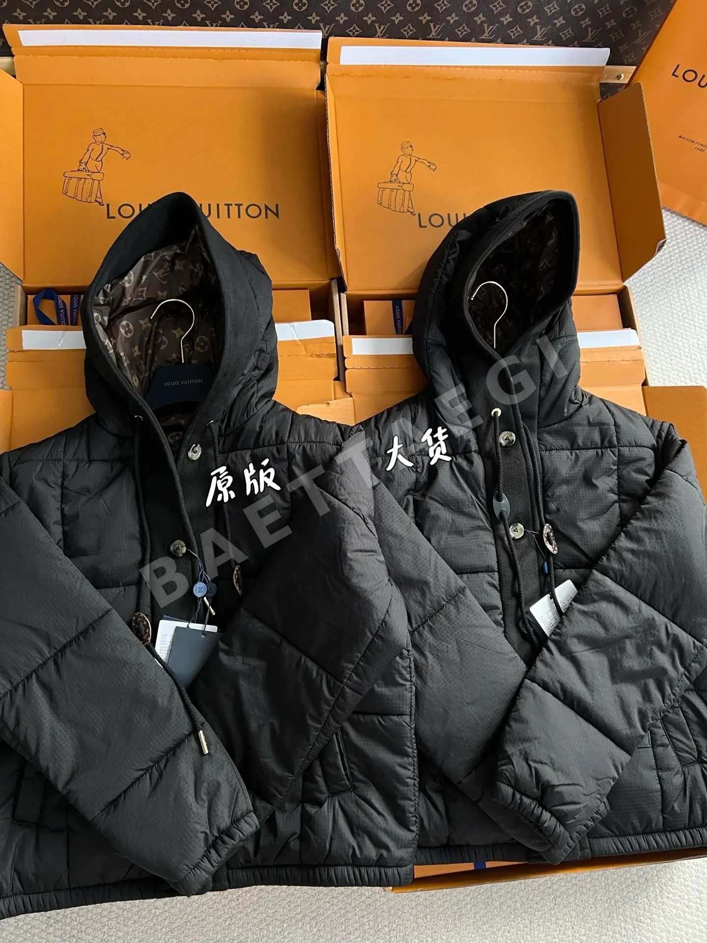 루이비통 여성 면 패딩 재킷 상세 이미지 7