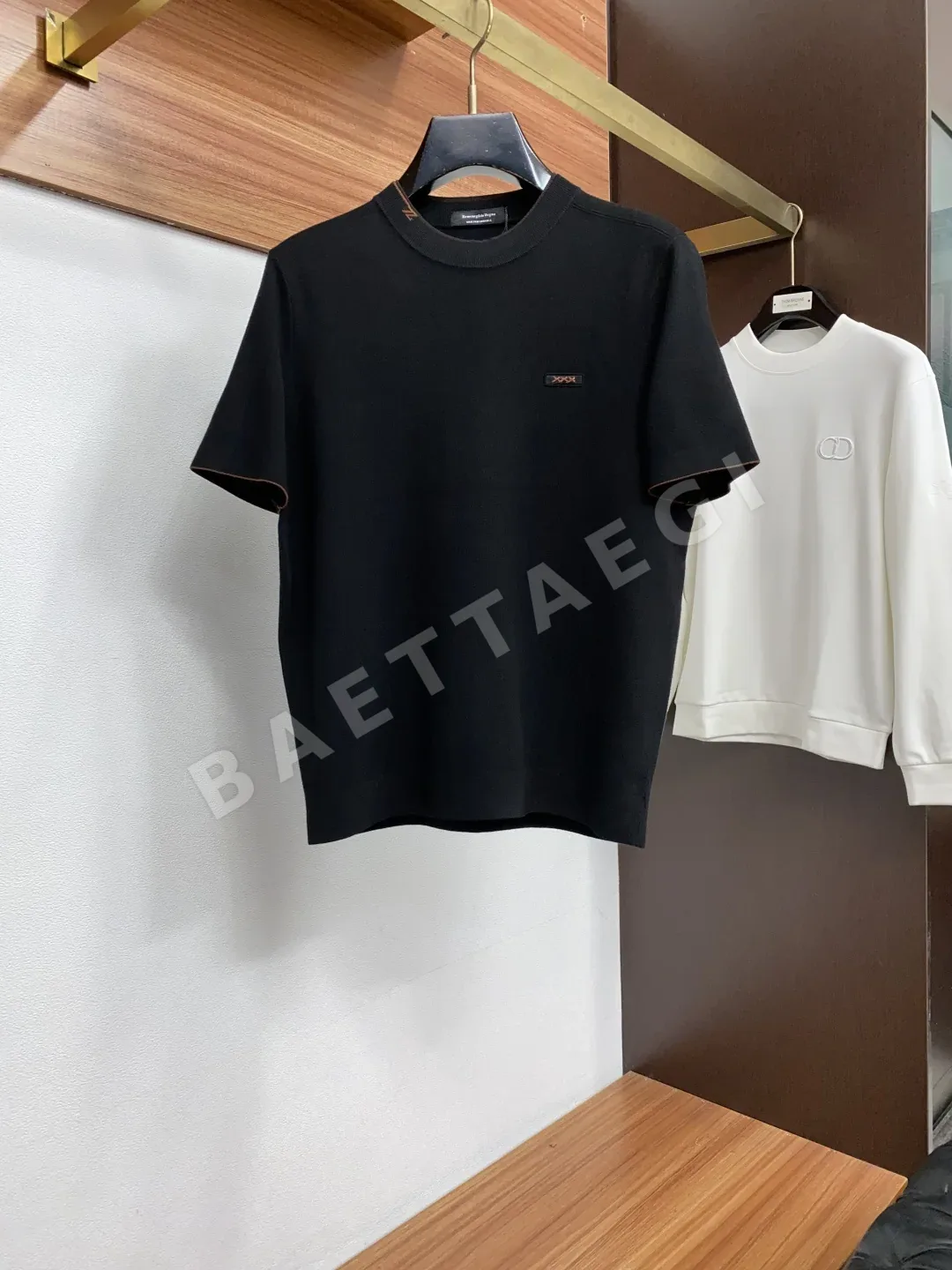 제냐 울 더블 컬러 남성 스웨터 165510